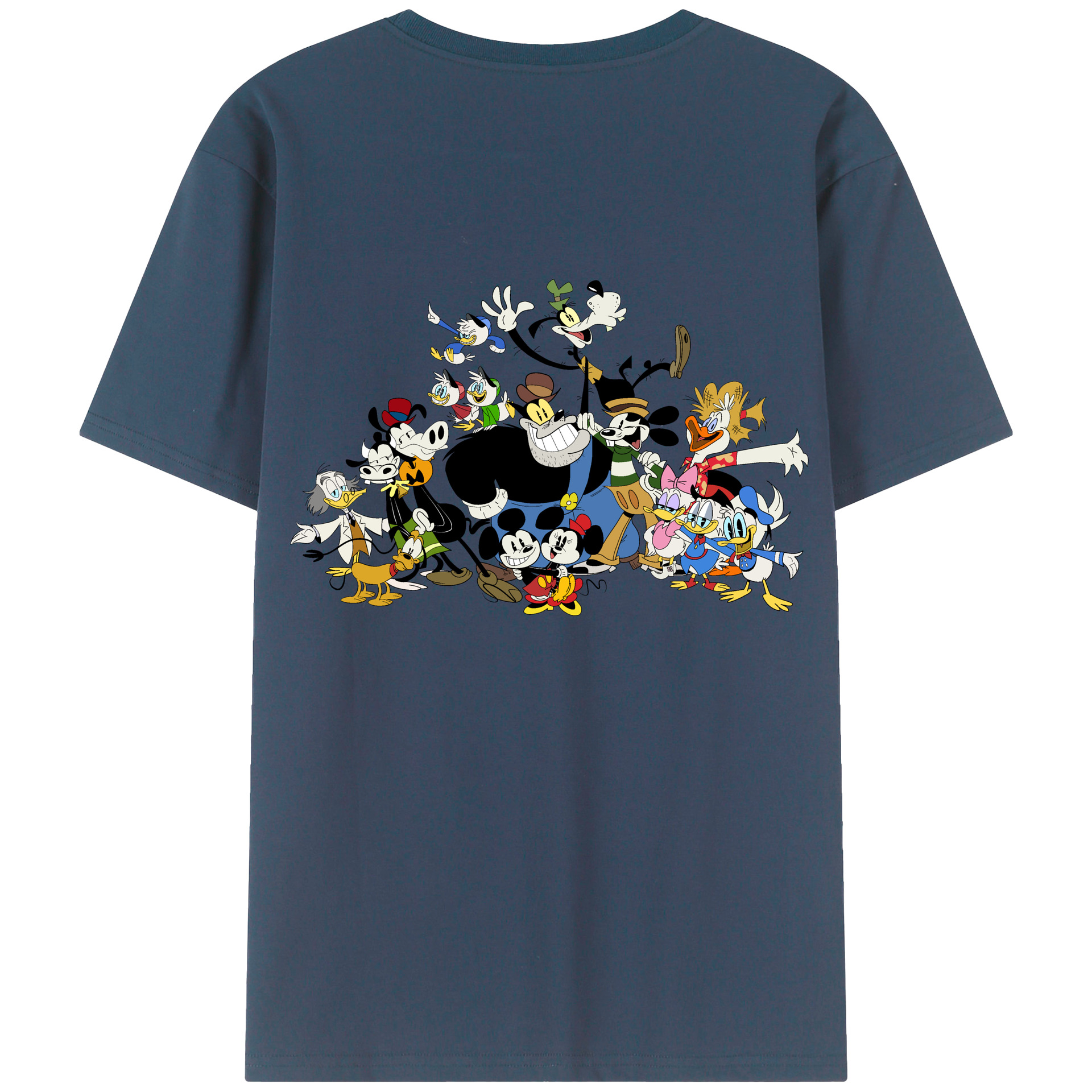 （画像用） ミッキーマウス Mickey Mouse レディース半袖Tシャツ(バックプリント)