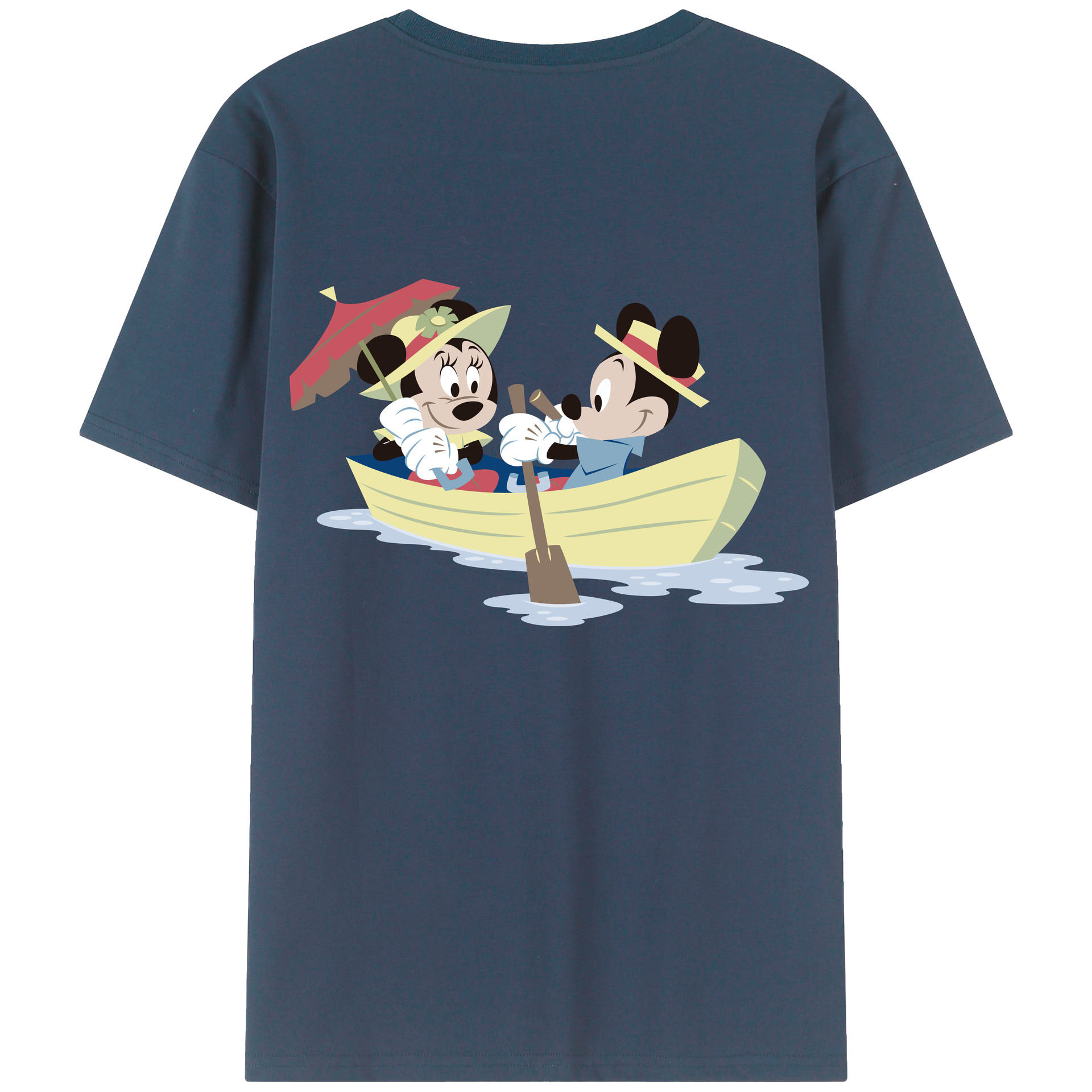 （画像用） ミッキーマウス Mickey Mouse レディース半袖Tシャツ(バックプリント)