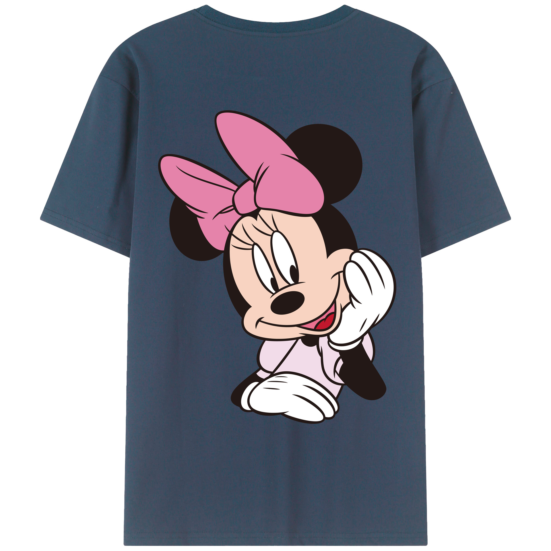 （画像用） ミッキーマウス Mickey Mouse レディース半袖Tシャツ(バックプリント)