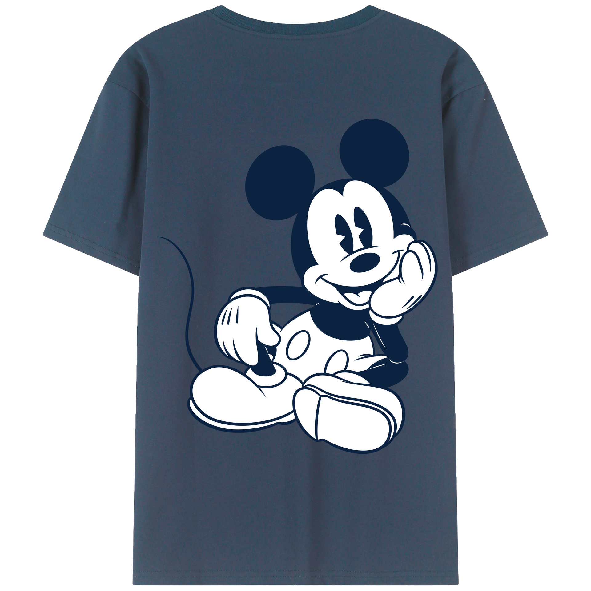 （画像用） ミッキーマウス Mickey Mouse レディース半袖Tシャツ(バックプリント)