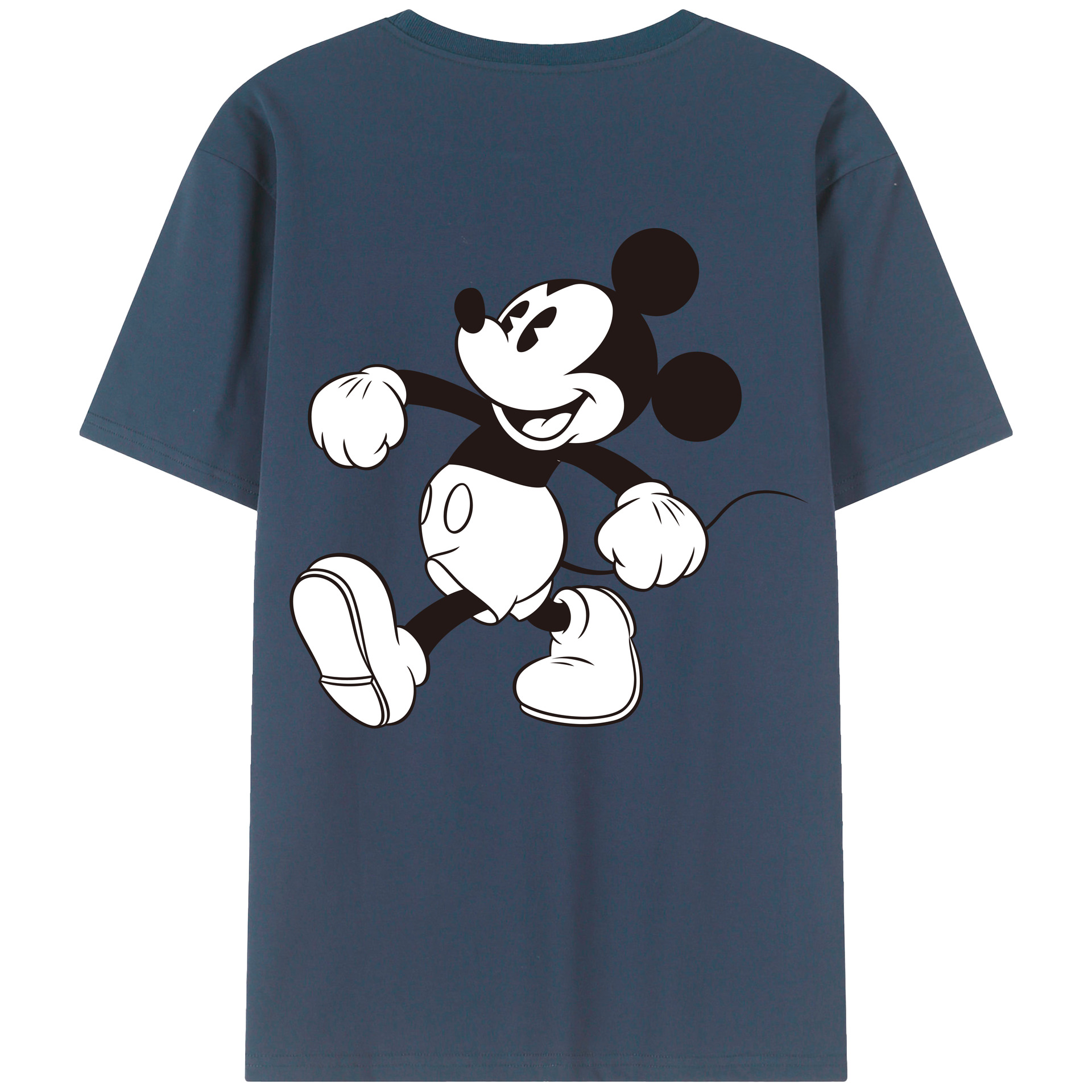 （画像用） ミッキーマウス Mickey Mouse レディース半袖Tシャツ(バックプリント)
