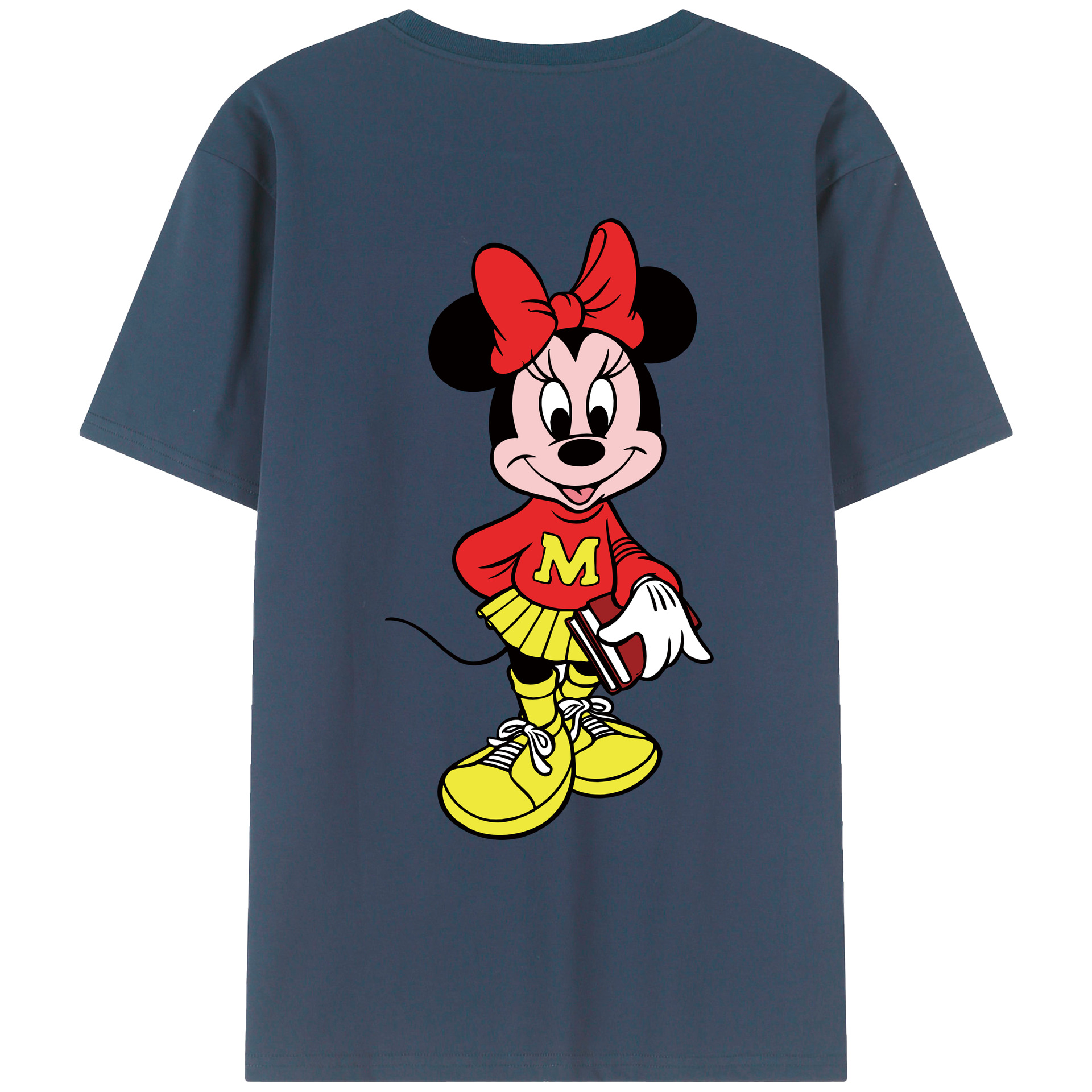 （画像用） ミッキーマウス Mickey Mouse レディース半袖Tシャツ(バックプリント)