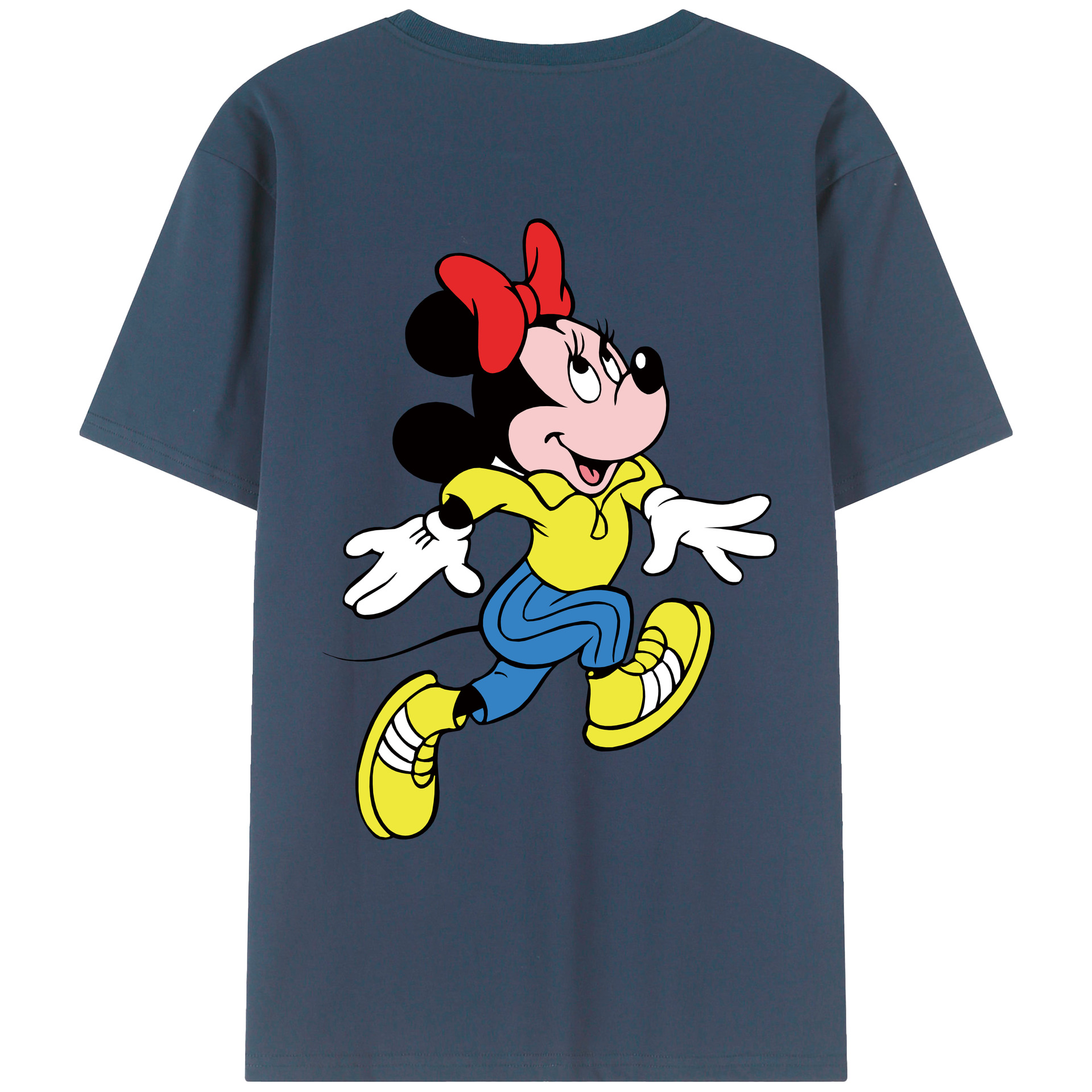 （画像用） ミッキーマウス Mickey Mouse レディース半袖Tシャツ(バックプリント)