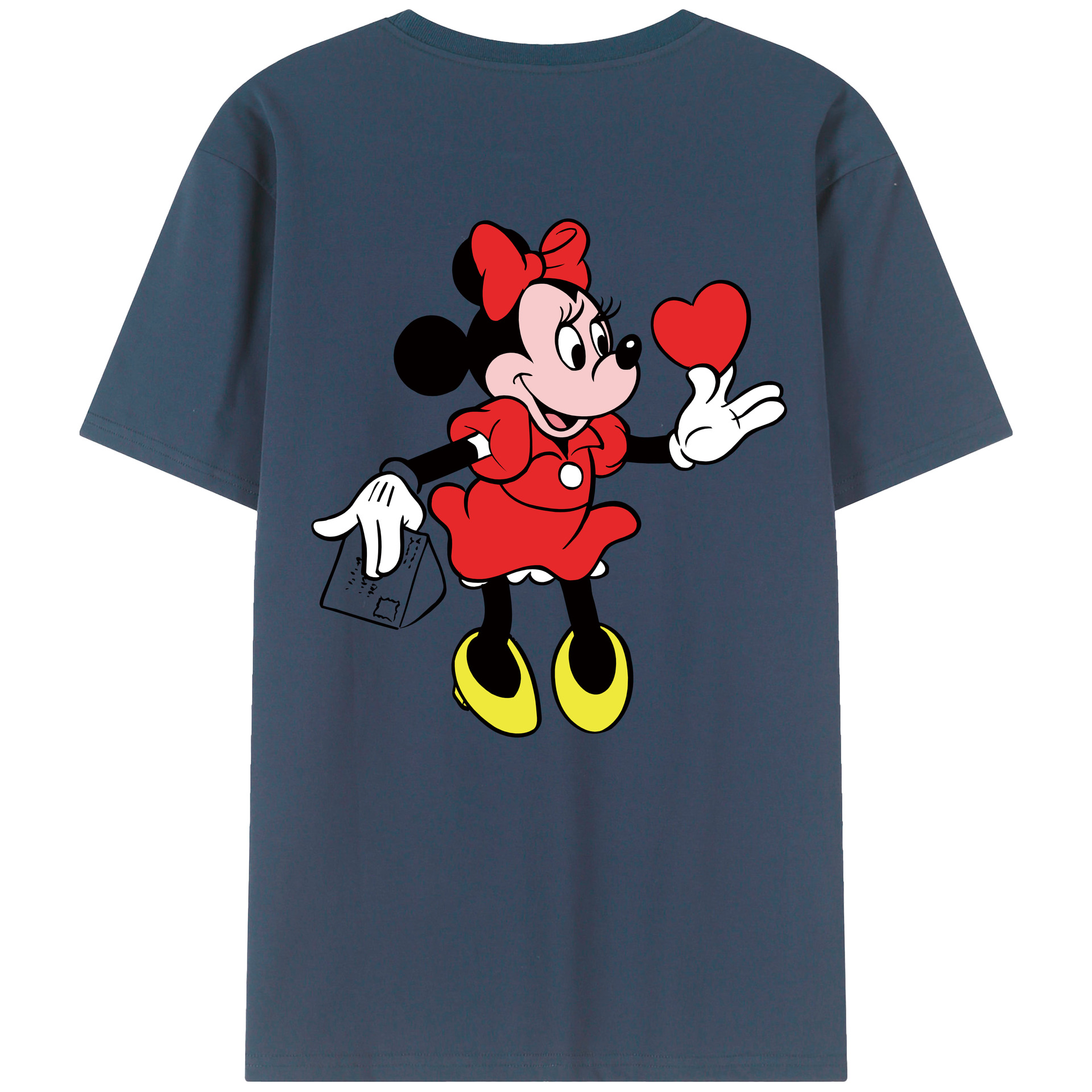 （画像用） ミッキーマウス Mickey Mouse レディース半袖Tシャツ(バックプリント)