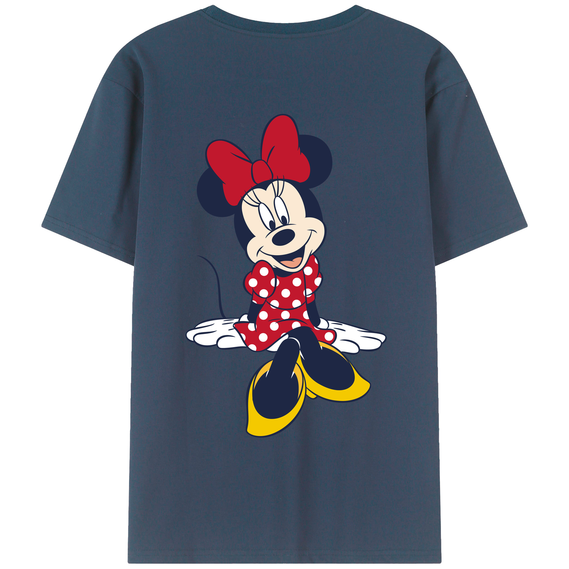 （画像用） ミッキーマウス Mickey Mouse レディース半袖Tシャツ(バックプリント)