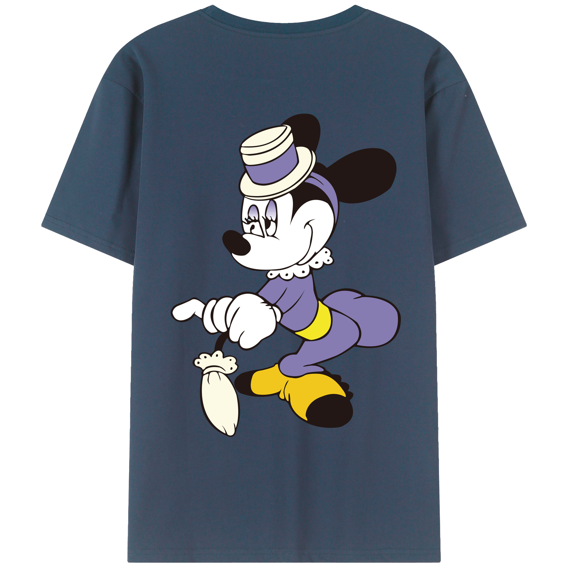 （画像用） ミッキーマウス Mickey Mouse レディース半袖Tシャツ(バックプリント)