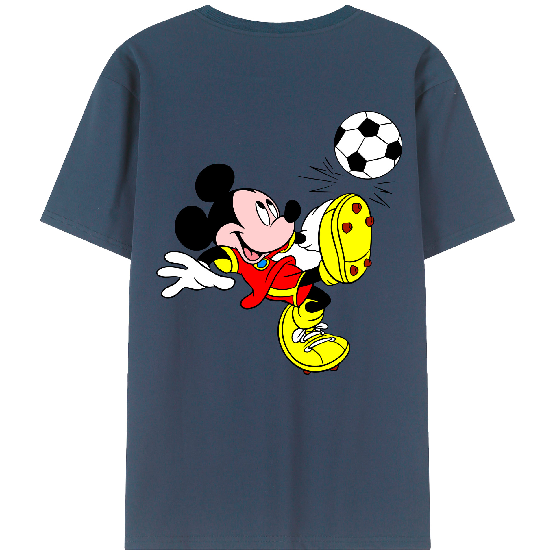 （画像用） ミッキーマウス Mickey Mouse レディース半袖Tシャツ(バックプリント)