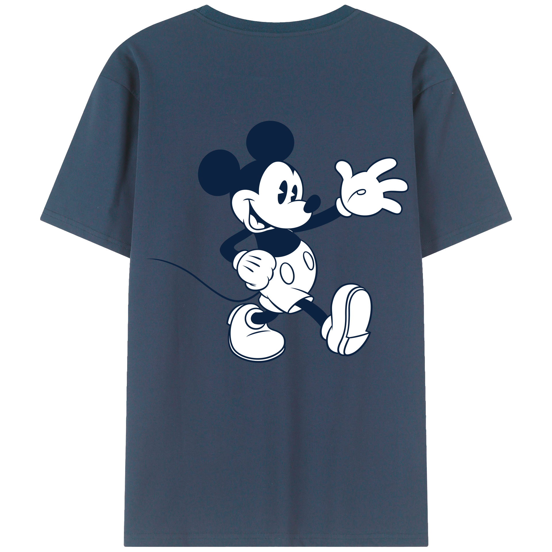 （画像用） ミッキーマウス Mickey Mouse レディース半袖Tシャツ(バックプリント)