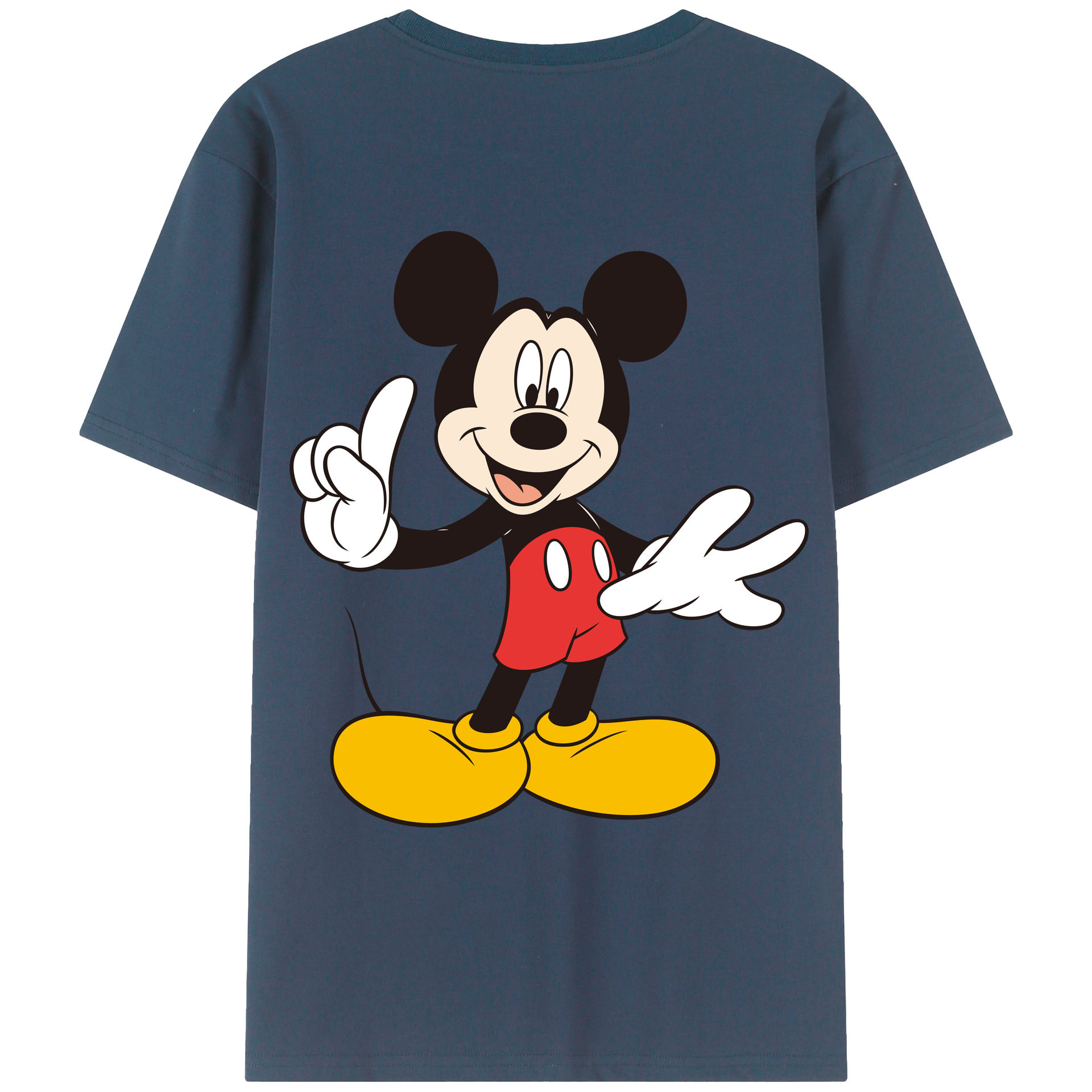 （画像用） ミッキーマウス Mickey Mouse レディース半袖Tシャツ(バックプリント)