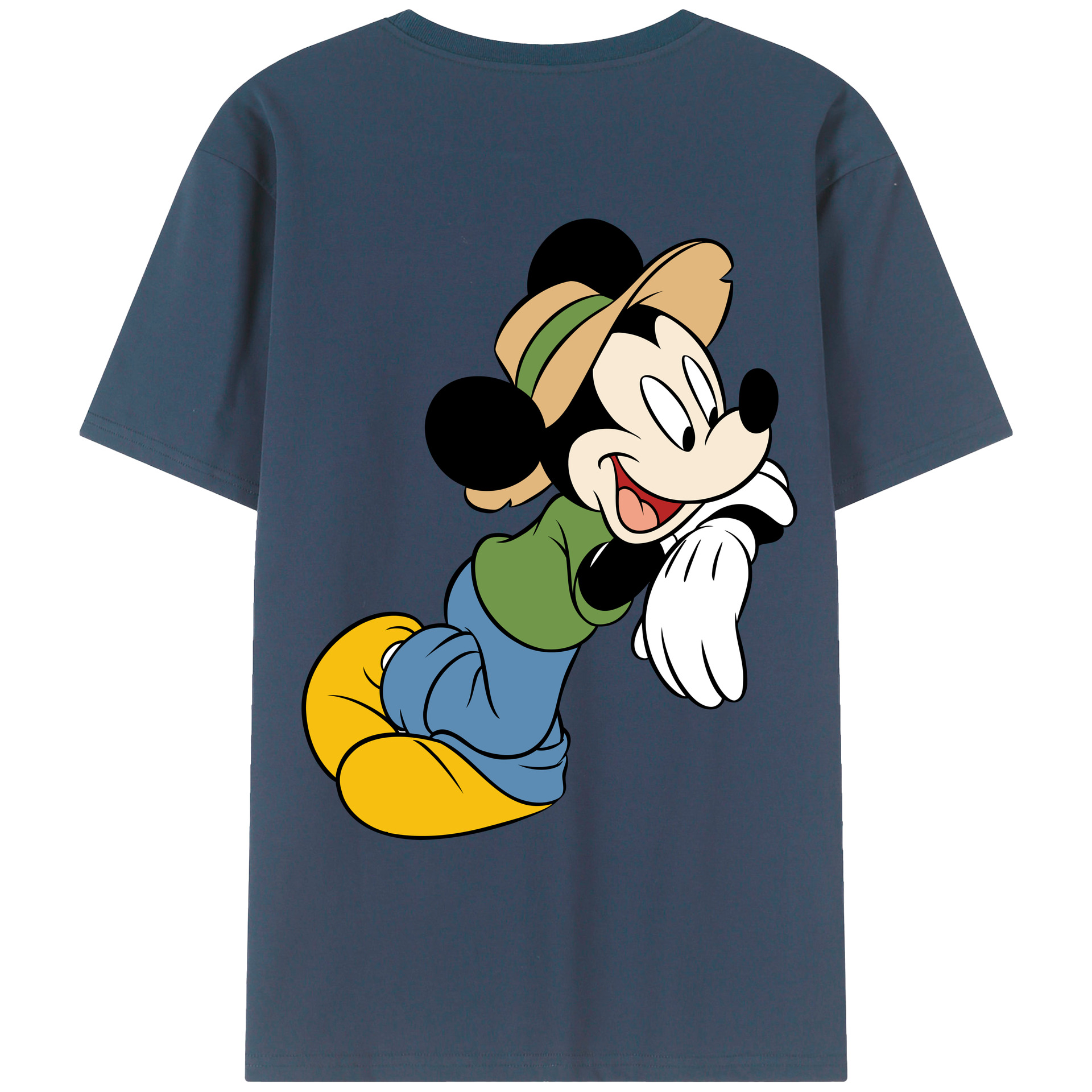 （画像用） ミッキーマウス Mickey Mouse レディース半袖Tシャツ(バックプリント)