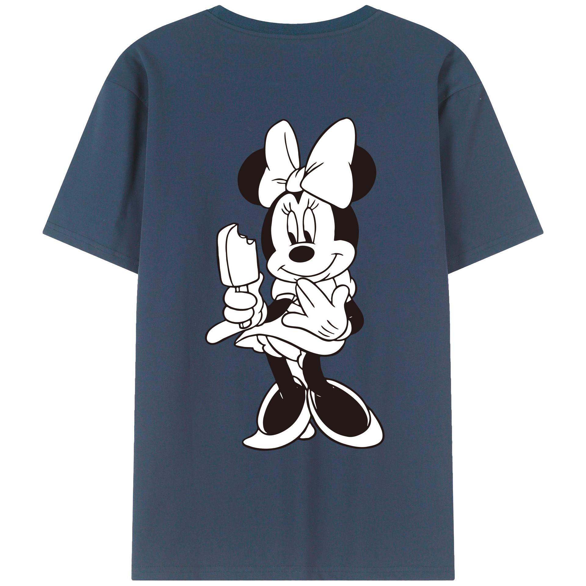 （画像用） ミッキーマウス Mickey Mouse レディース半袖Tシャツ(バックプリント)
