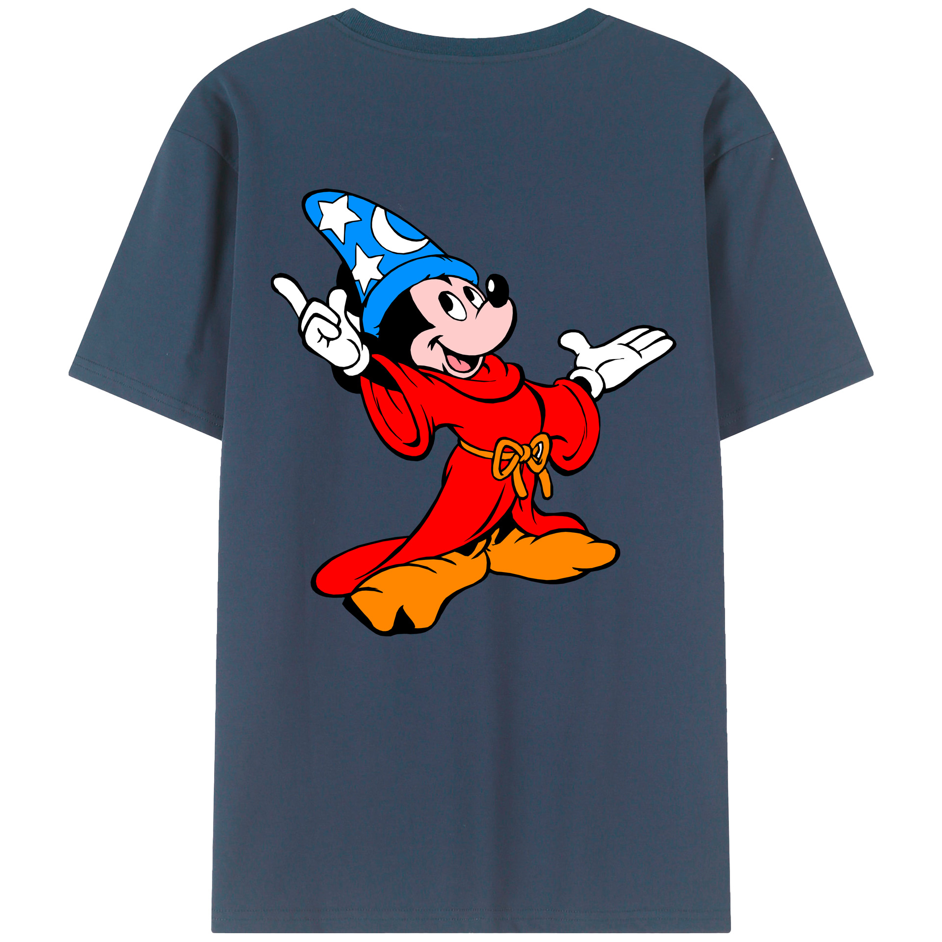 （画像用） ミッキーマウス Mickey Mouse レディース半袖Tシャツ(バックプリント)
