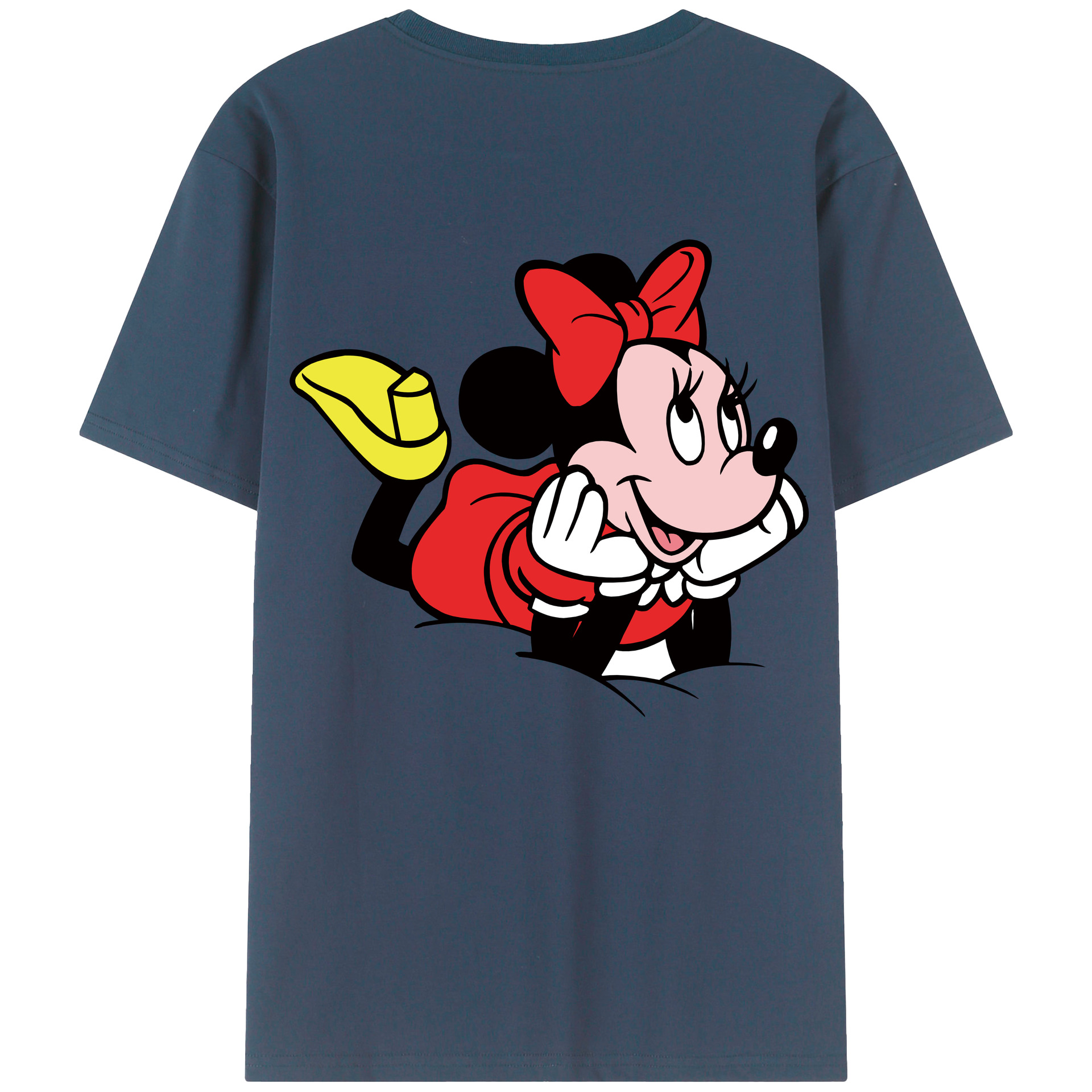 （画像用） ミッキーマウス Mickey Mouse レディース半袖Tシャツ(バックプリント)
