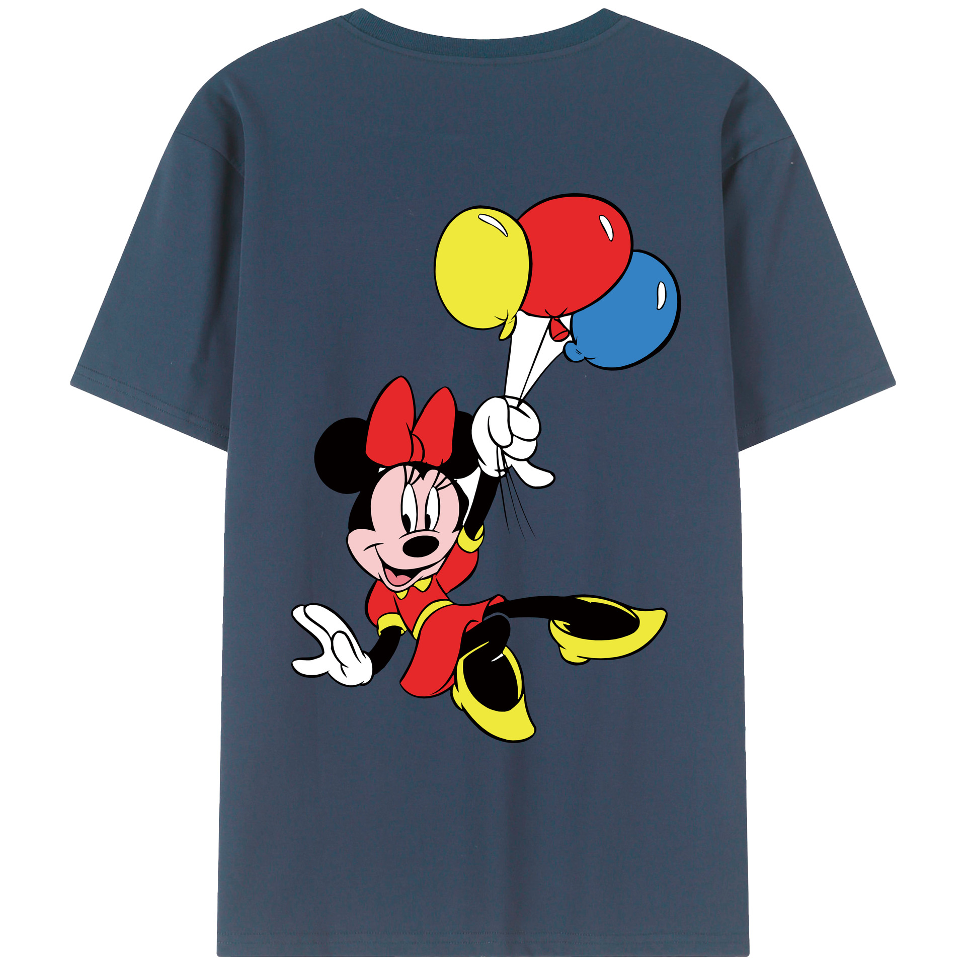 （画像用） ミッキーマウス Mickey Mouse レディース半袖Tシャツ(バックプリント)