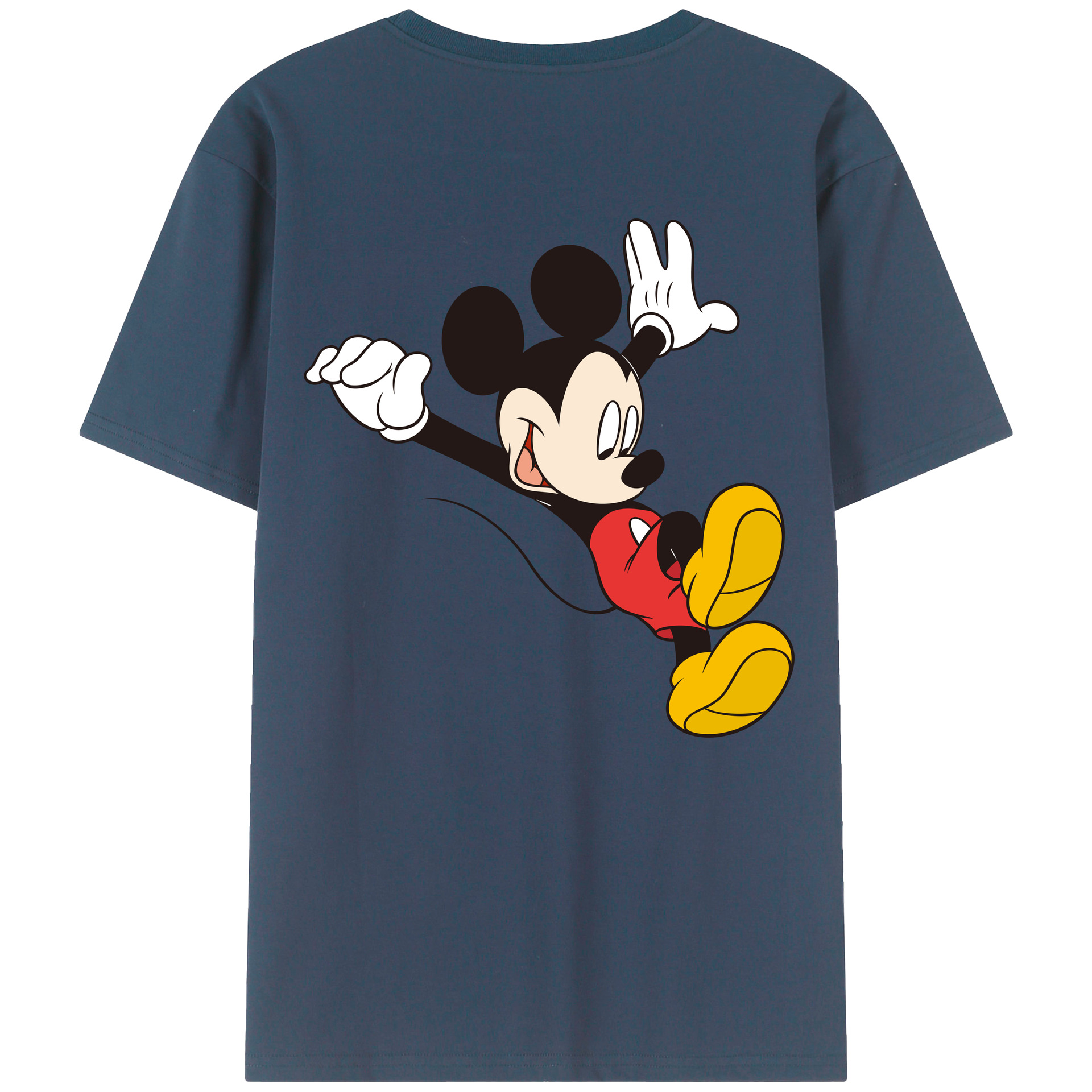 （画像用） ミッキーマウス Mickey Mouse レディース半袖Tシャツ(バックプリント)
