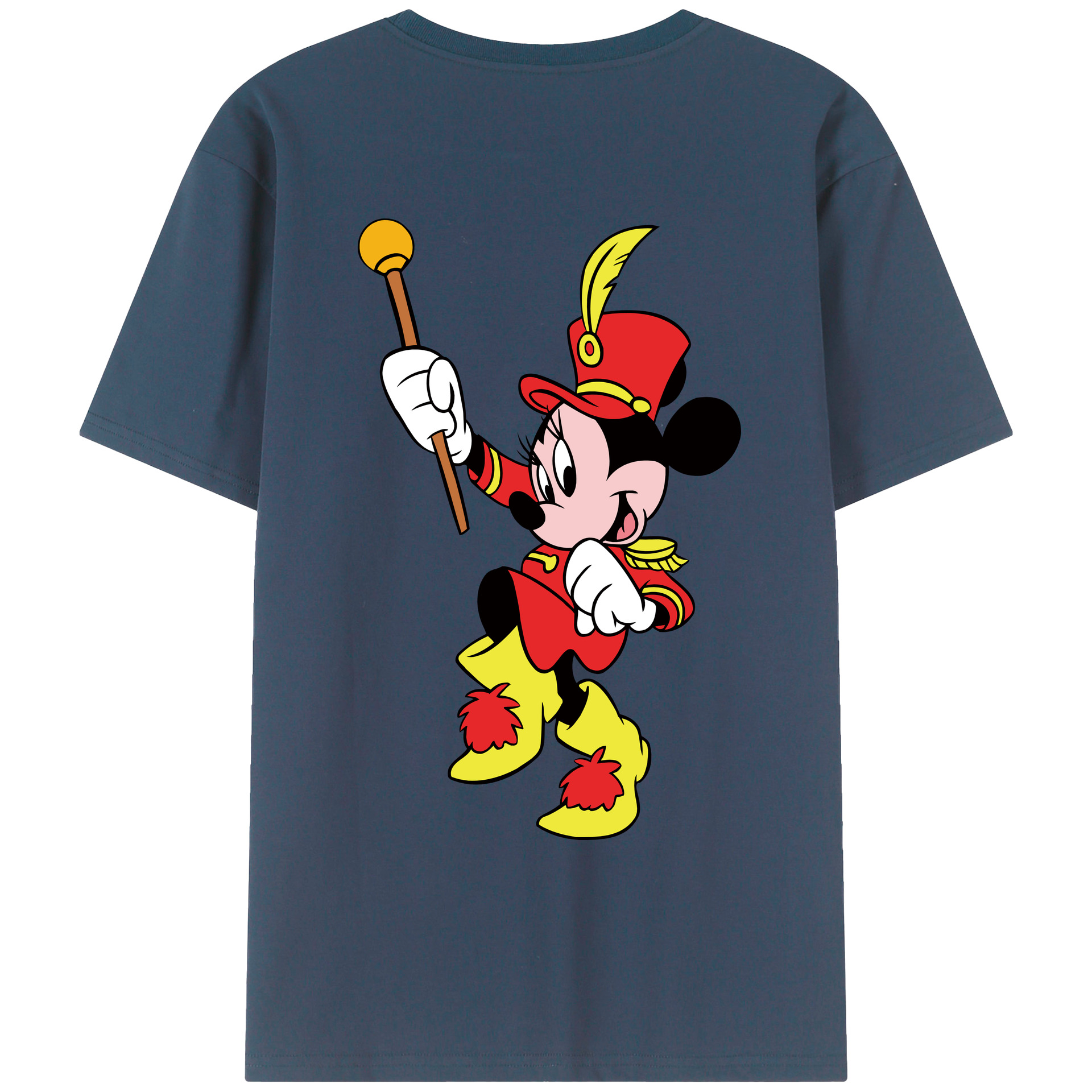 （画像用） ミッキーマウス Mickey Mouse レディース半袖Tシャツ(バックプリント)