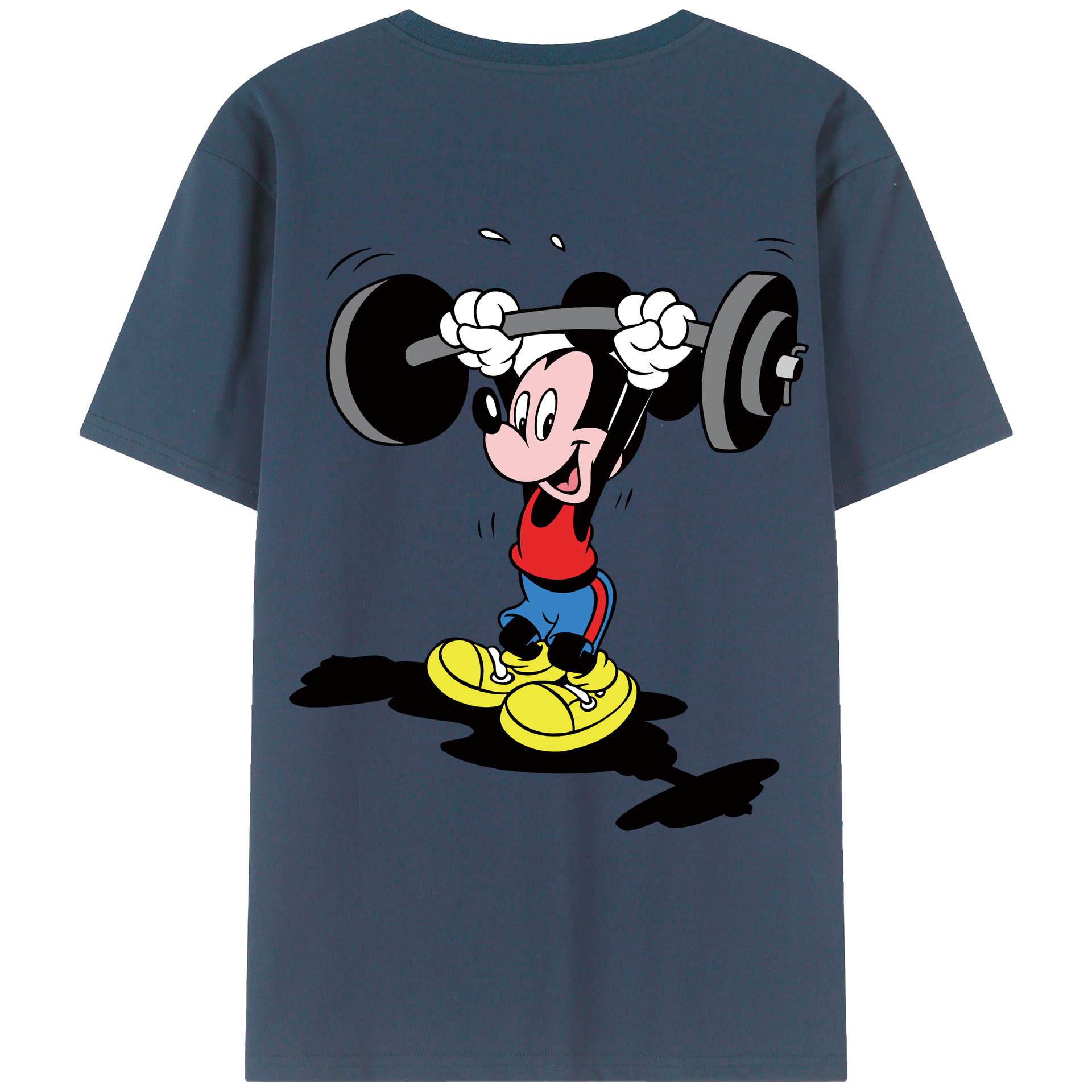 （画像用） ミッキーマウス Mickey Mouse レディース半袖Tシャツ(バックプリント)
