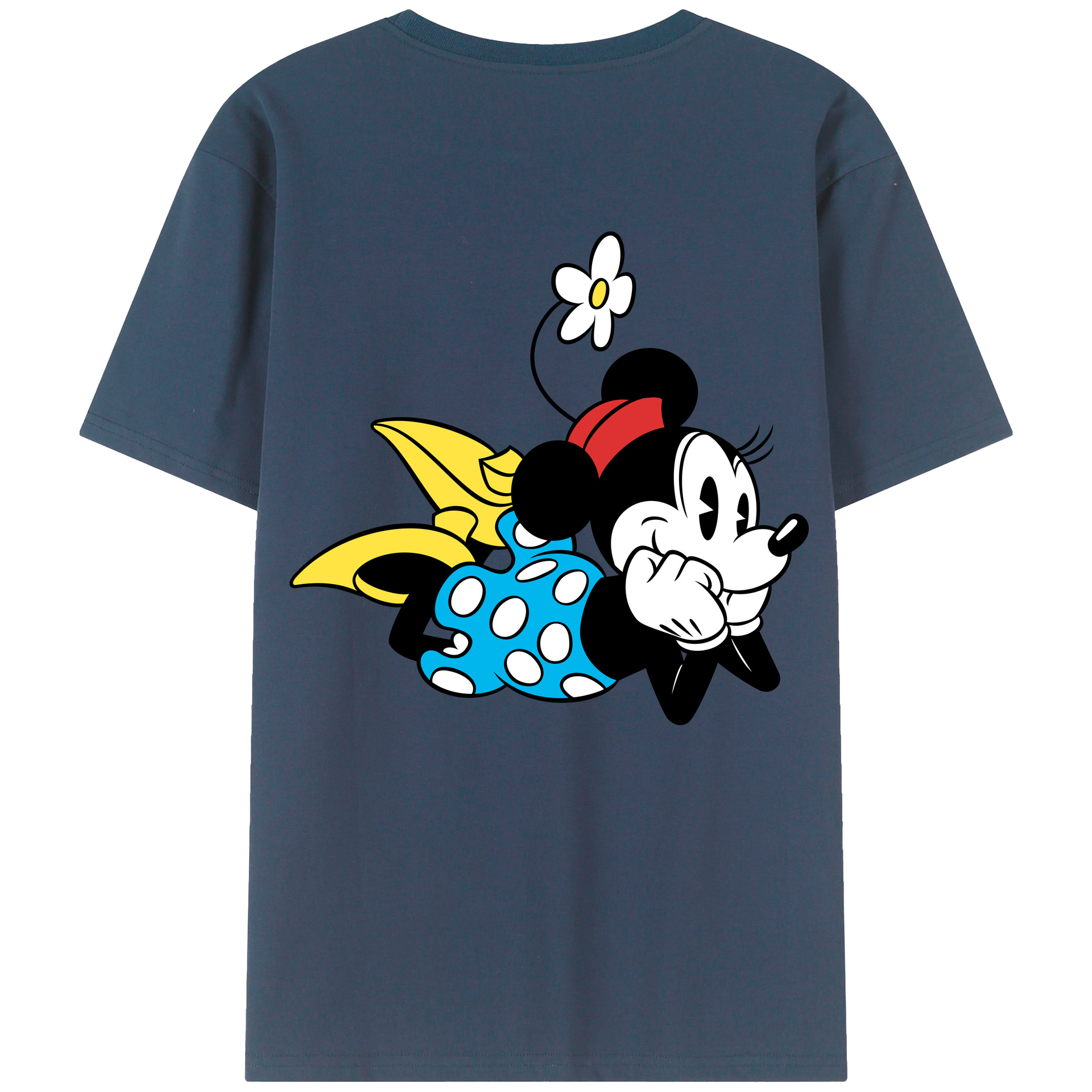 （画像用） ミッキーマウス Mickey Mouse レディース半袖Tシャツ(バックプリント)