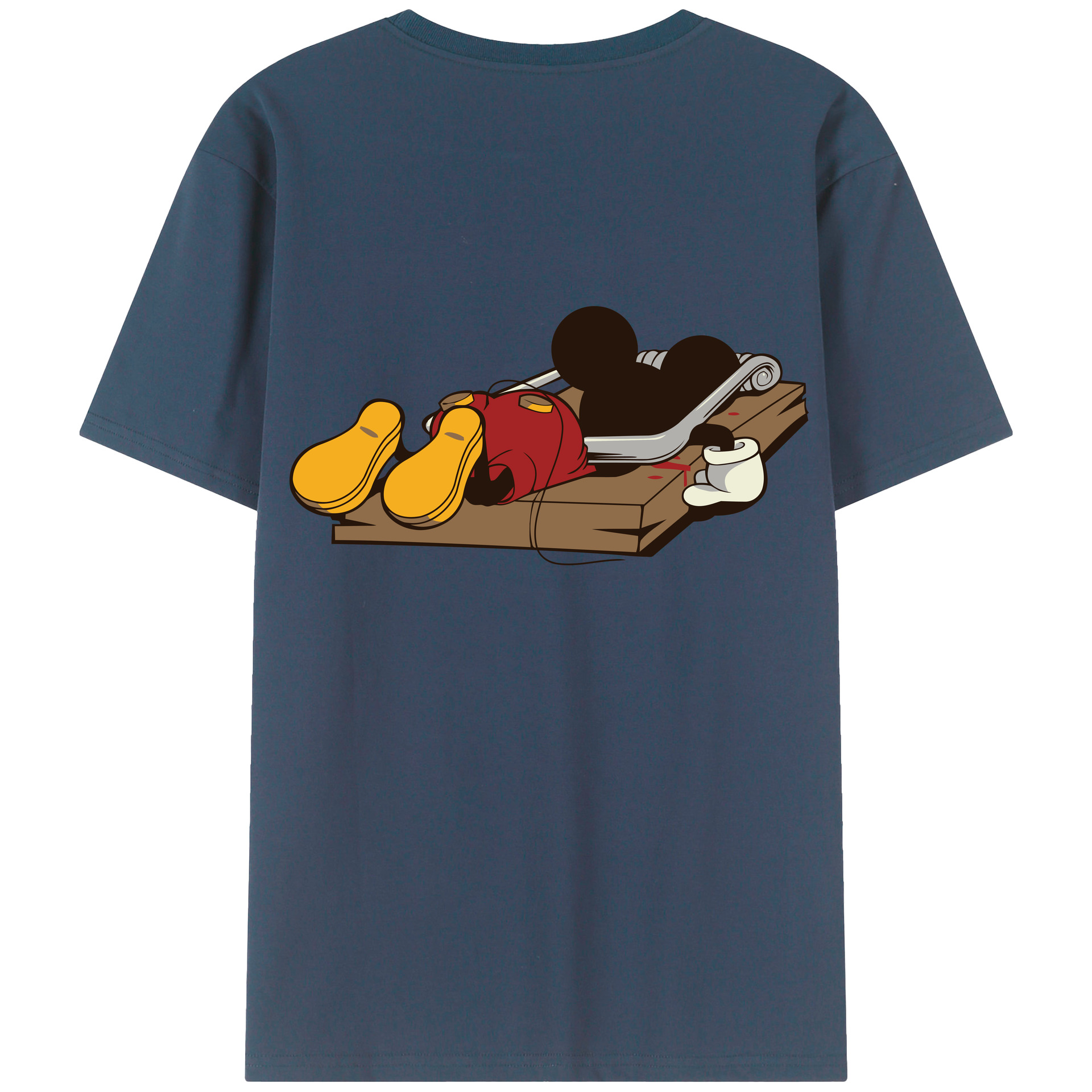 （画像用） ミッキーマウス Mickey Mouse レディース半袖Tシャツ(バックプリント)