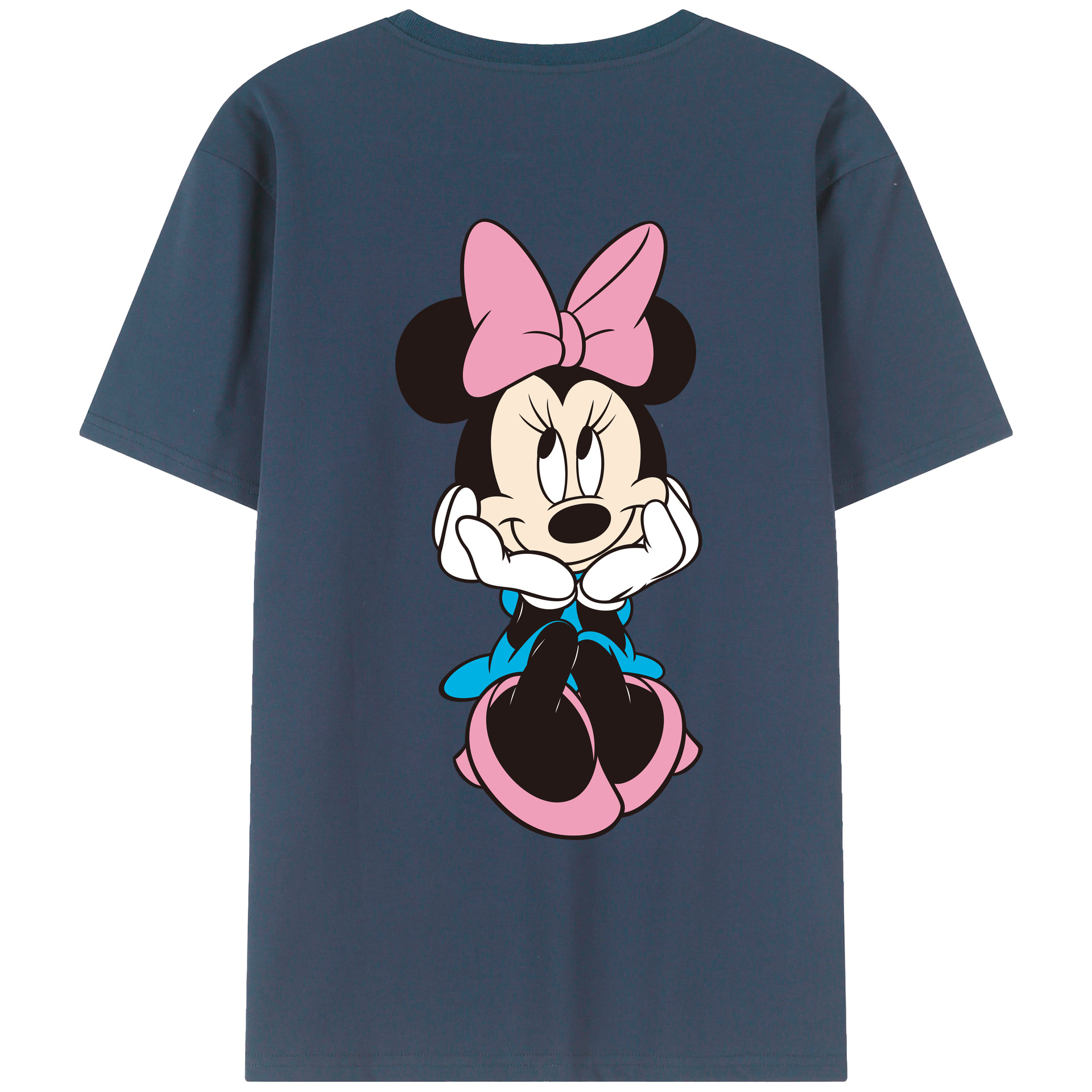 （画像用） ミッキーマウス Mickey Mouse レディース半袖Tシャツ(バックプリント)