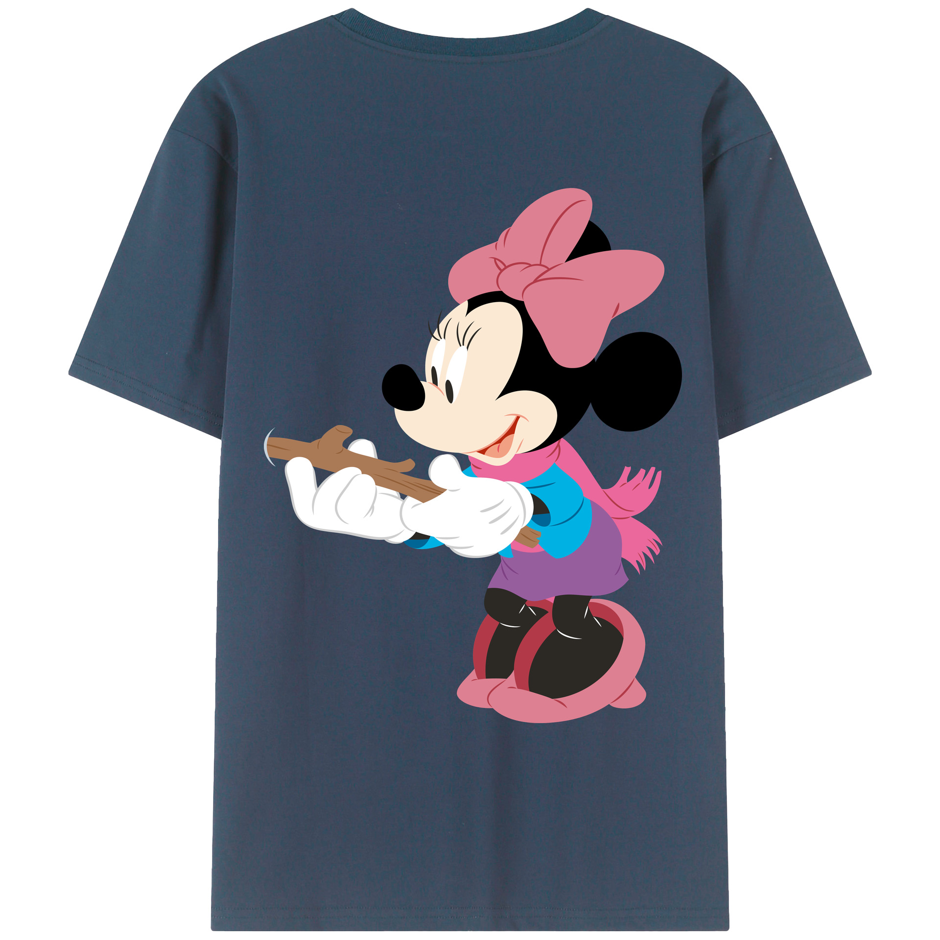 （画像用） ミッキーマウス Mickey Mouse レディース半袖Tシャツ(バックプリント)