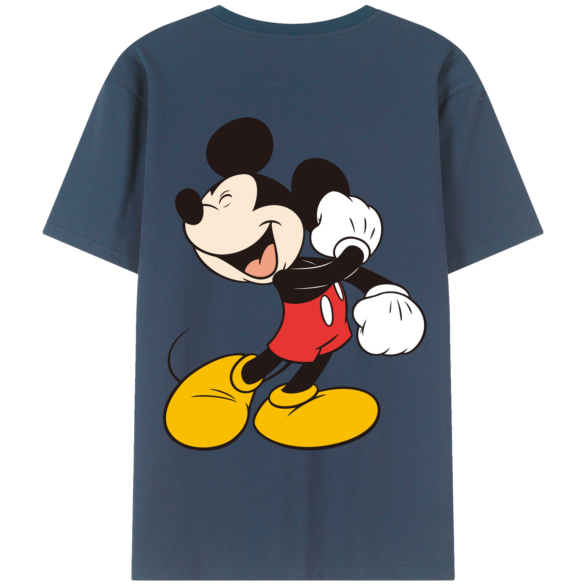 （画像用） ミッキーマウス Mickey Mouse レディース半袖Tシャツ(バックプリント)