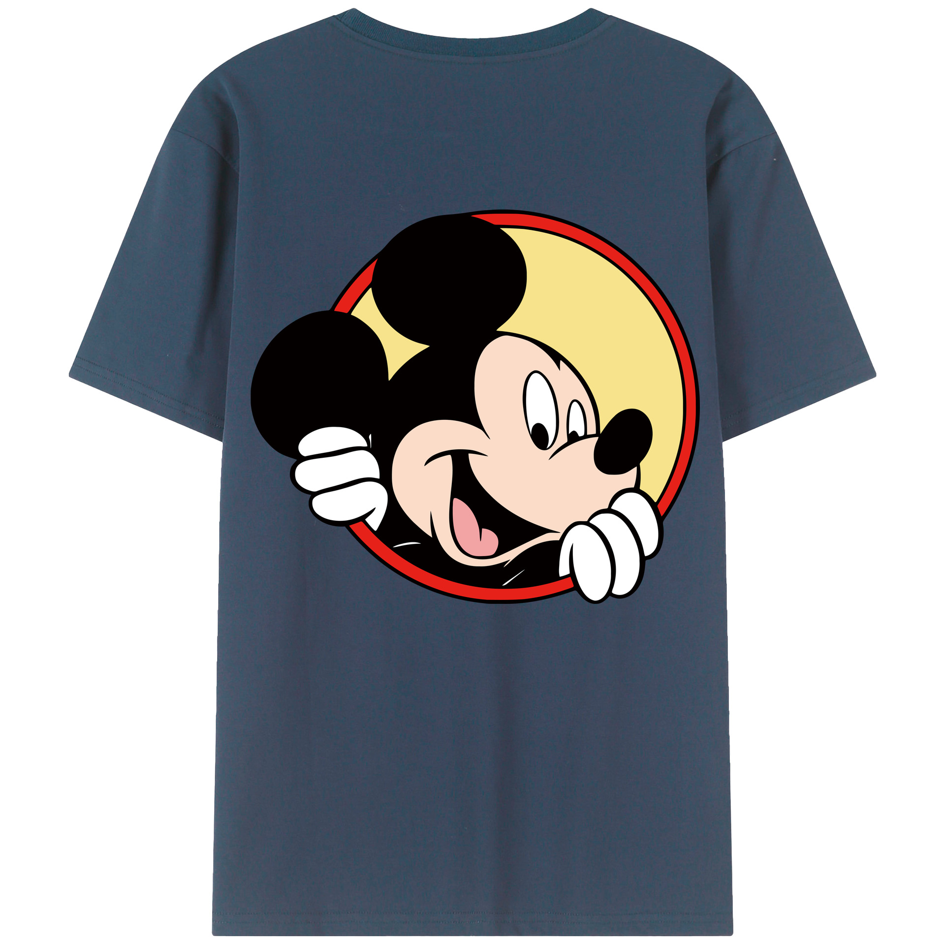 （画像用） ミッキーマウス Mickey Mouse レディース半袖Tシャツ(バックプリント)
