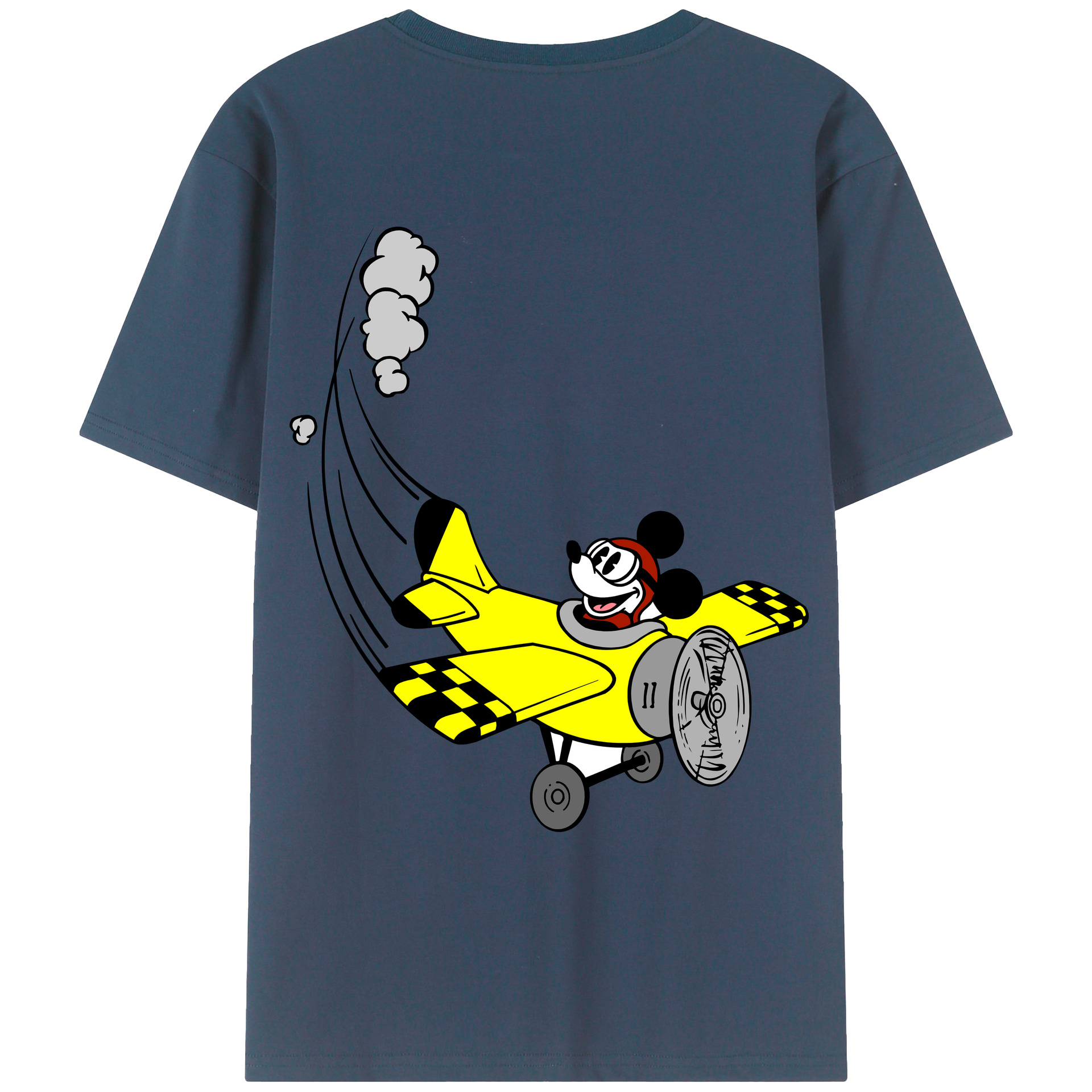 （画像用） ミッキーマウス Mickey Mouse レディース半袖Tシャツ(バックプリント)