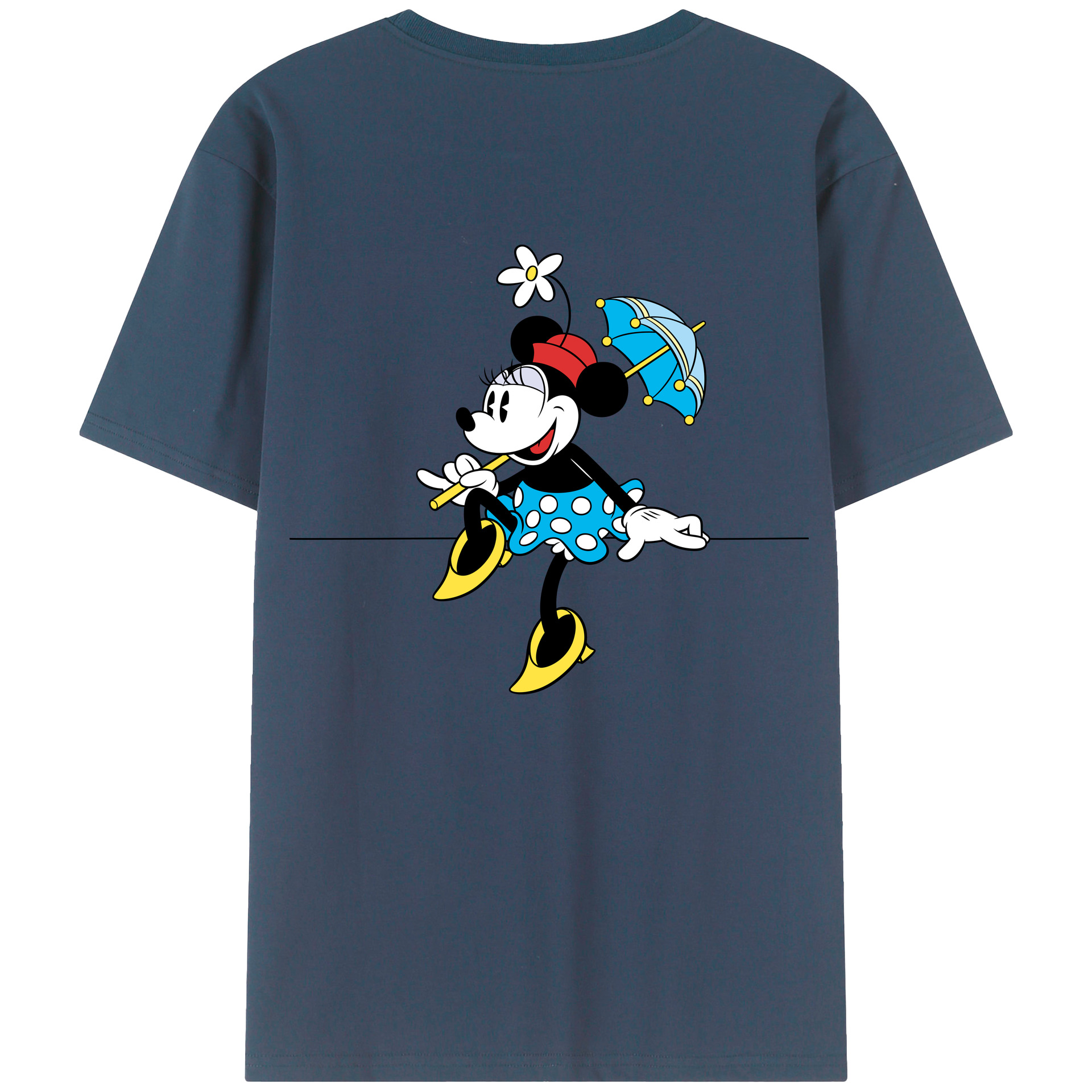 （画像用） ミッキーマウス Mickey Mouse レディース半袖Tシャツ(バックプリント)