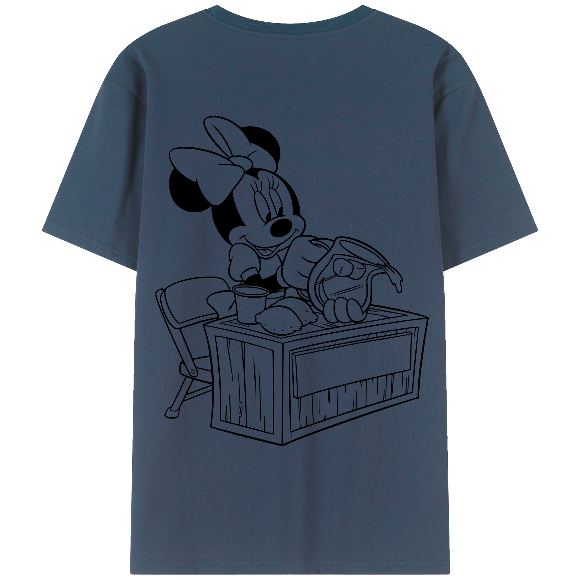 （画像用） ミッキーマウス Mickey Mouse レディース半袖Tシャツ(バックプリント)