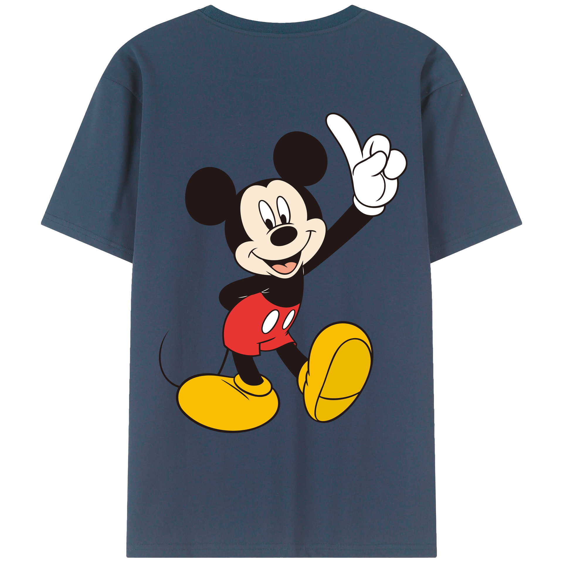 （画像用） ミッキーマウス Mickey Mouse レディース半袖Tシャツ(バックプリント)