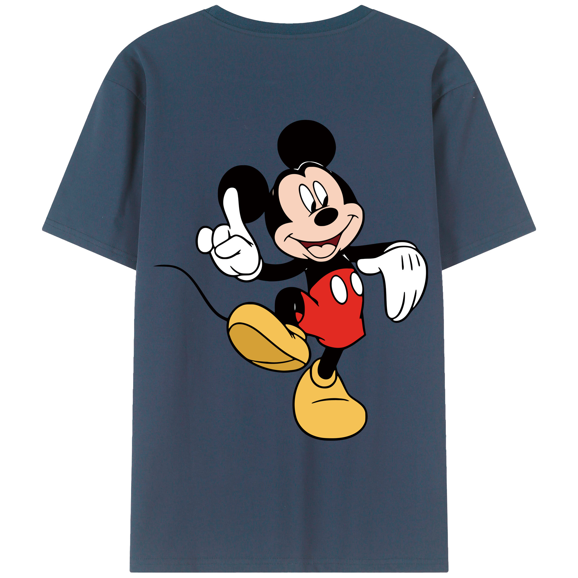 （画像用） ミッキーマウス Mickey Mouse レディース半袖Tシャツ(バックプリント)