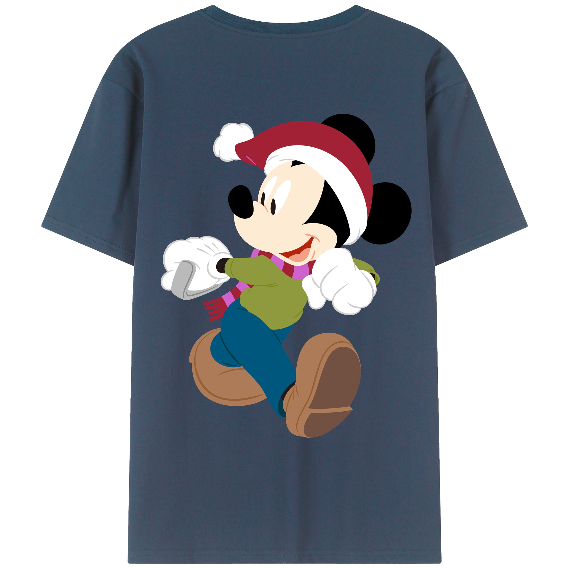 （画像用） ミッキーマウス Mickey Mouse レディース半袖Tシャツ(バックプリント)