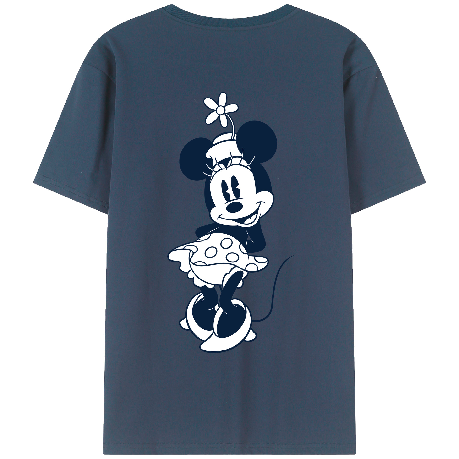 （画像用） ミッキーマウス Mickey Mouse レディース半袖Tシャツ(バックプリント)