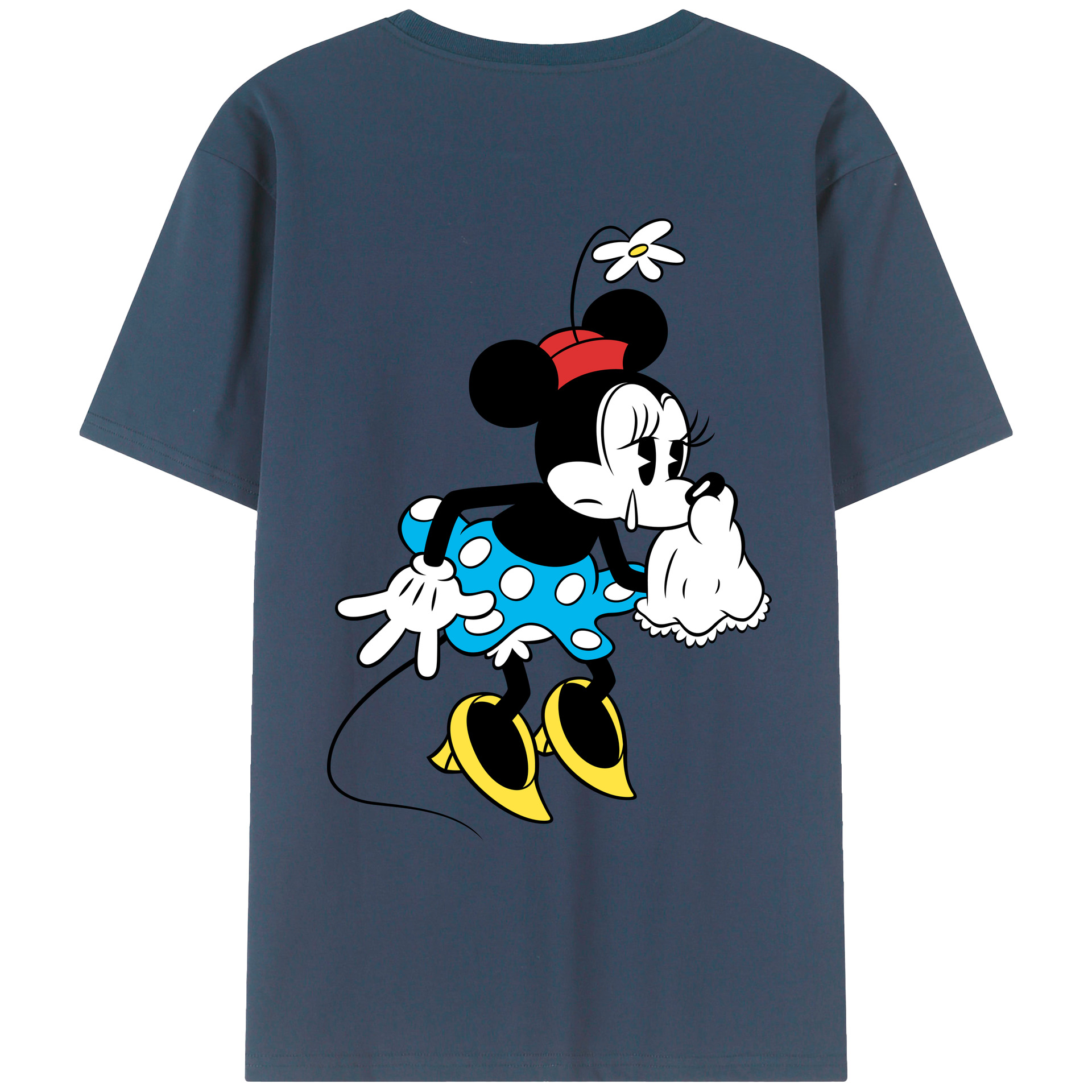 ミッキーマウス Mickey Mouse レディース半袖Tシャツ(バックプリント)