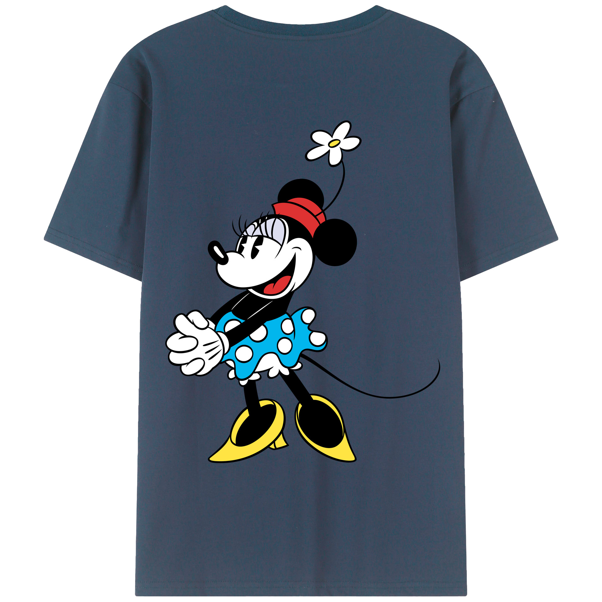 （画像用） ミッキーマウス Mickey Mouse レディース半袖Tシャツ(バックプリント)