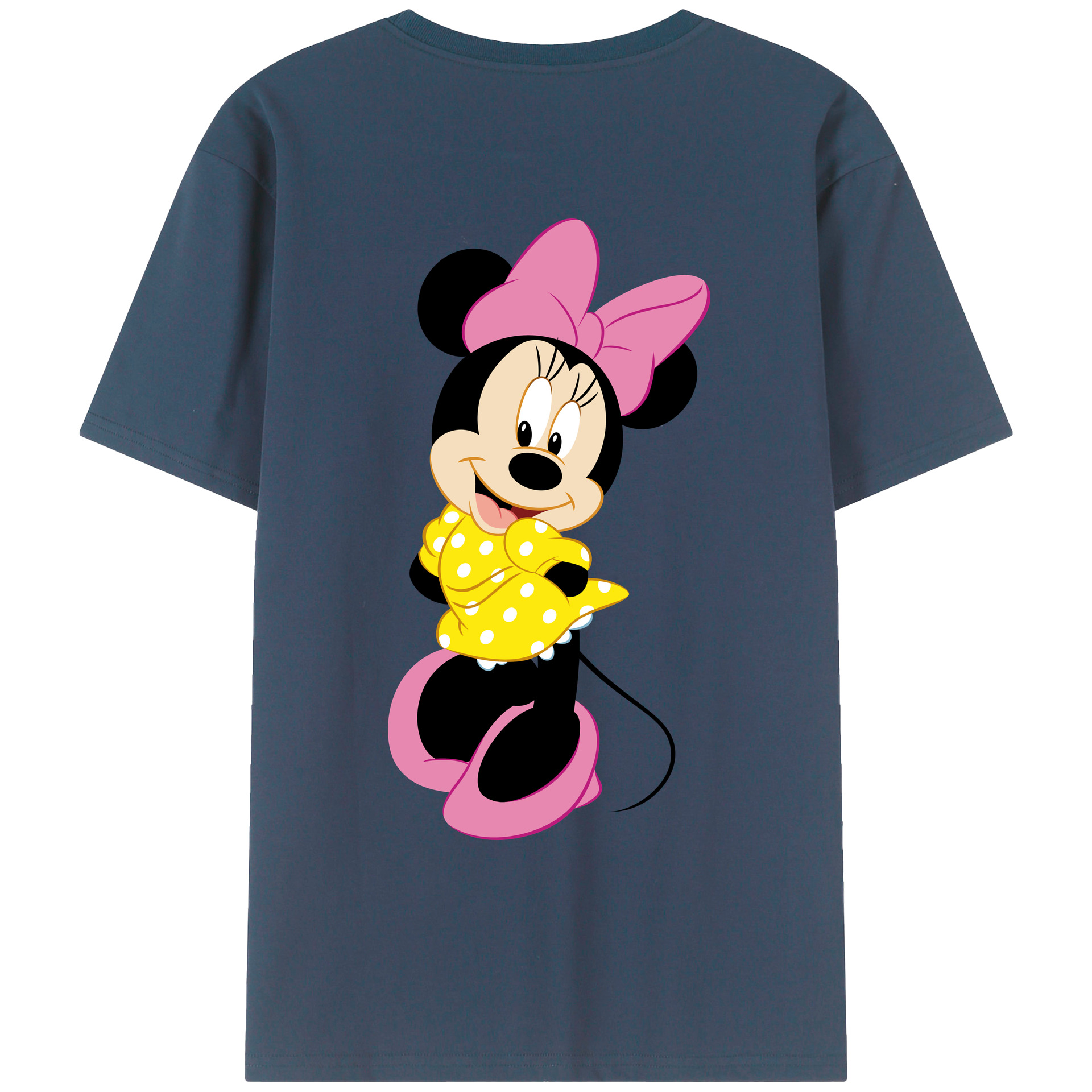 （画像用） ミッキーマウス Mickey Mouse レディース半袖Tシャツ(バックプリント)