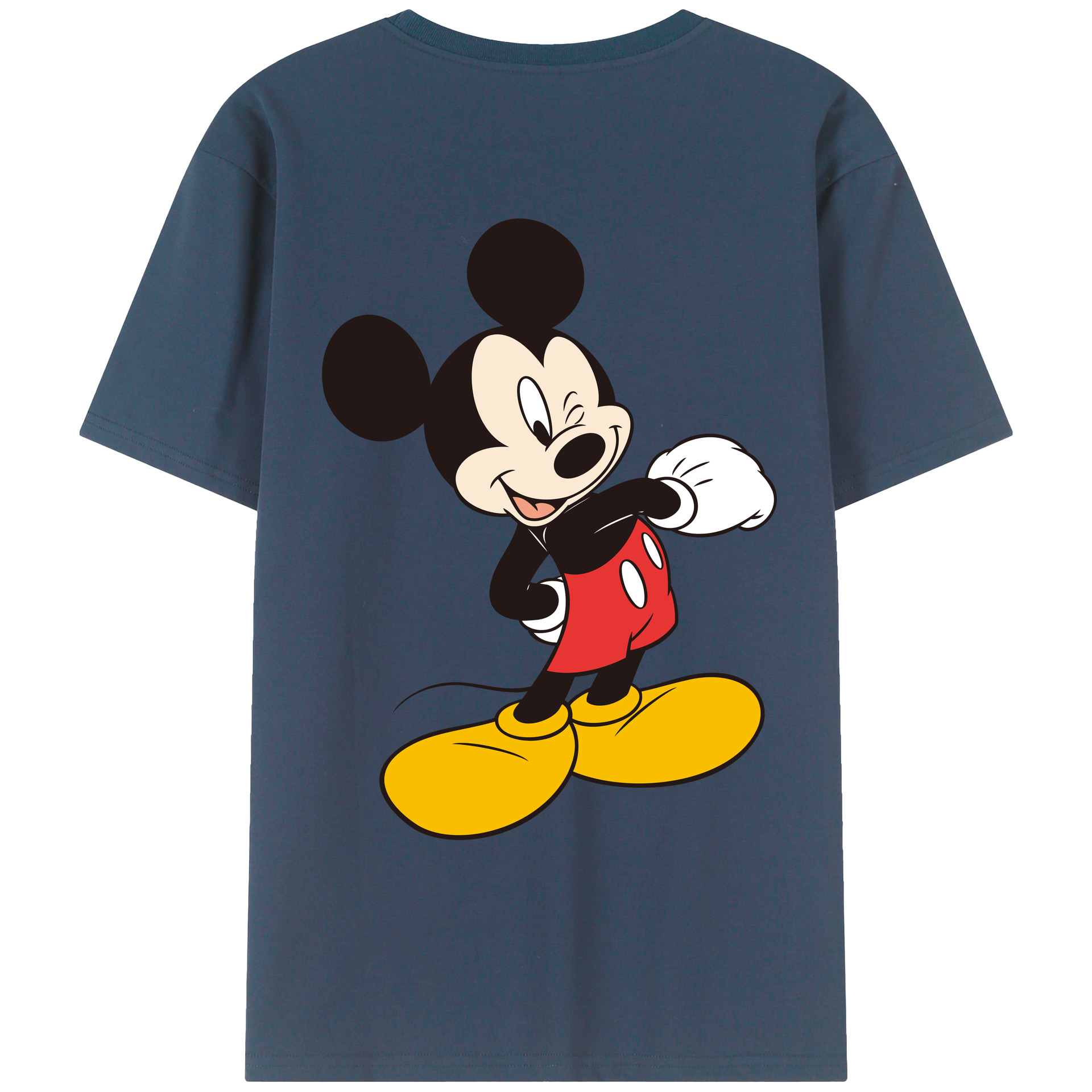 （画像用） ミッキーマウス Mickey Mouse レディース半袖Tシャツ(バックプリント)