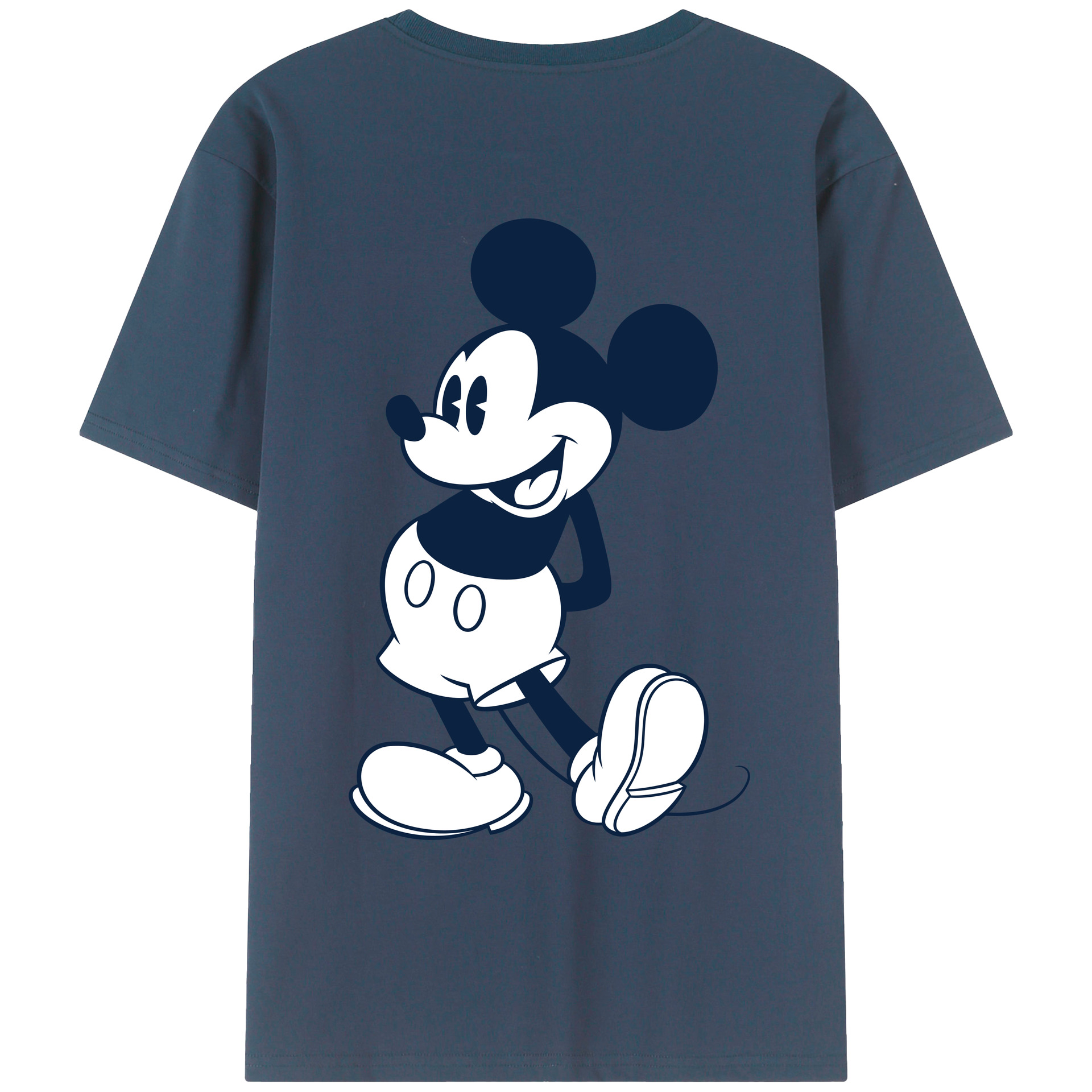 （画像用） ミッキーマウス Mickey Mouse レディース半袖Tシャツ(バックプリント)