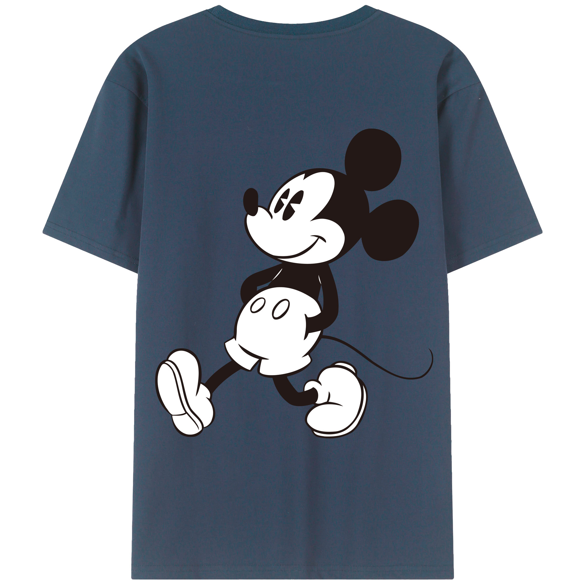 （画像用） ミッキーマウス Mickey Mouse レディース半袖Tシャツ(バックプリント)