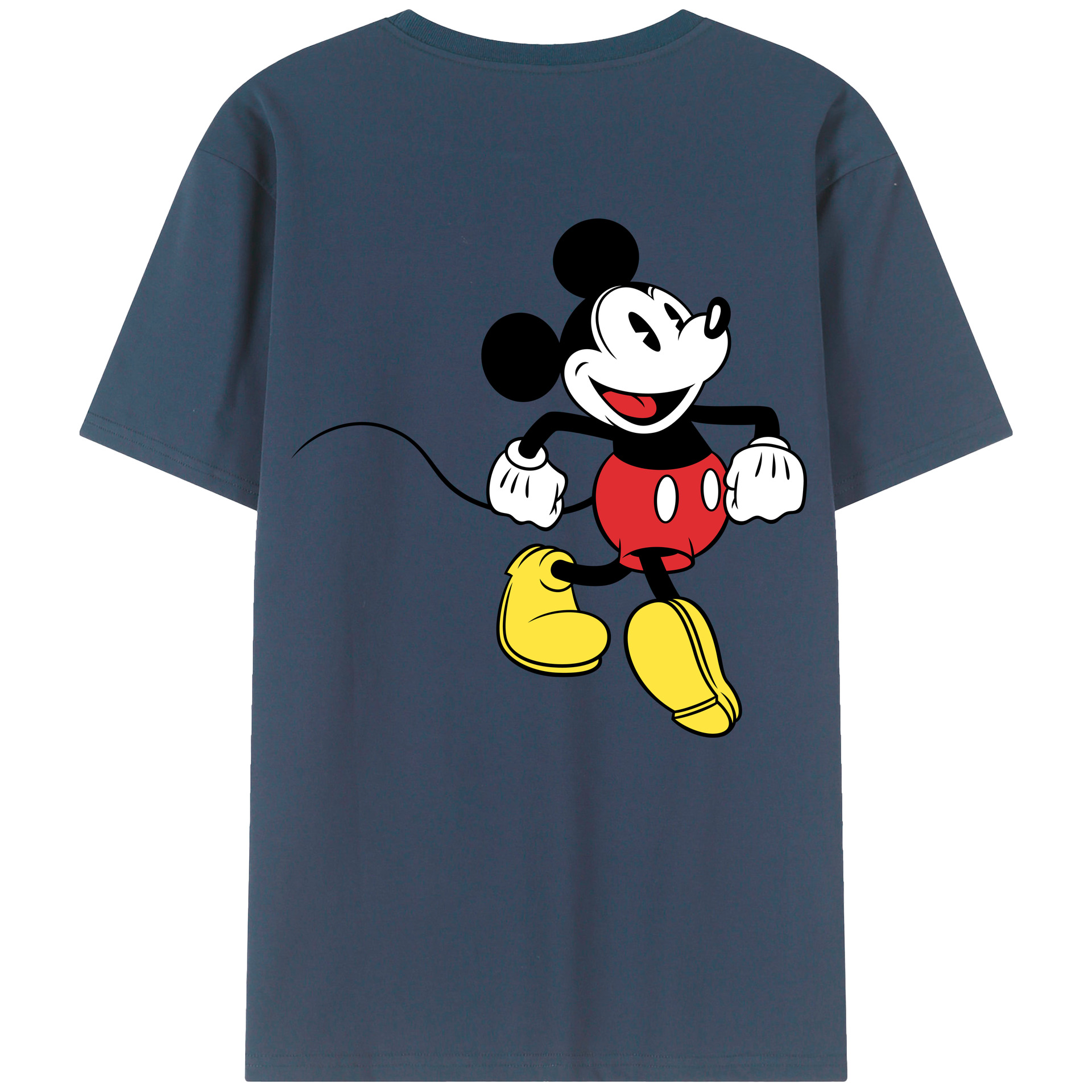 （画像用） ミッキーマウス Mickey Mouse レディース半袖Tシャツ(バックプリント)