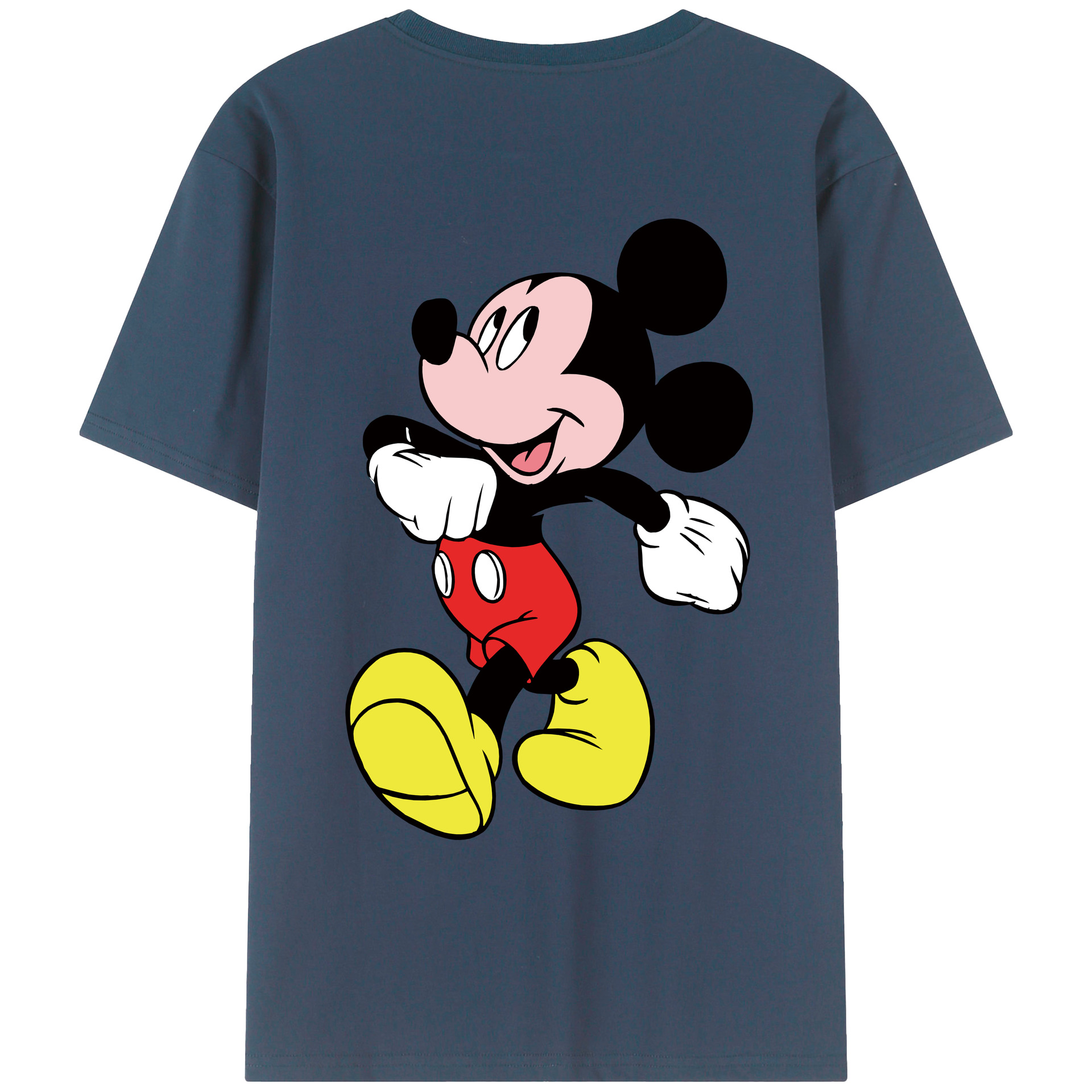 （画像用） ミッキーマウス Mickey Mouse レディース半袖Tシャツ(バックプリント)