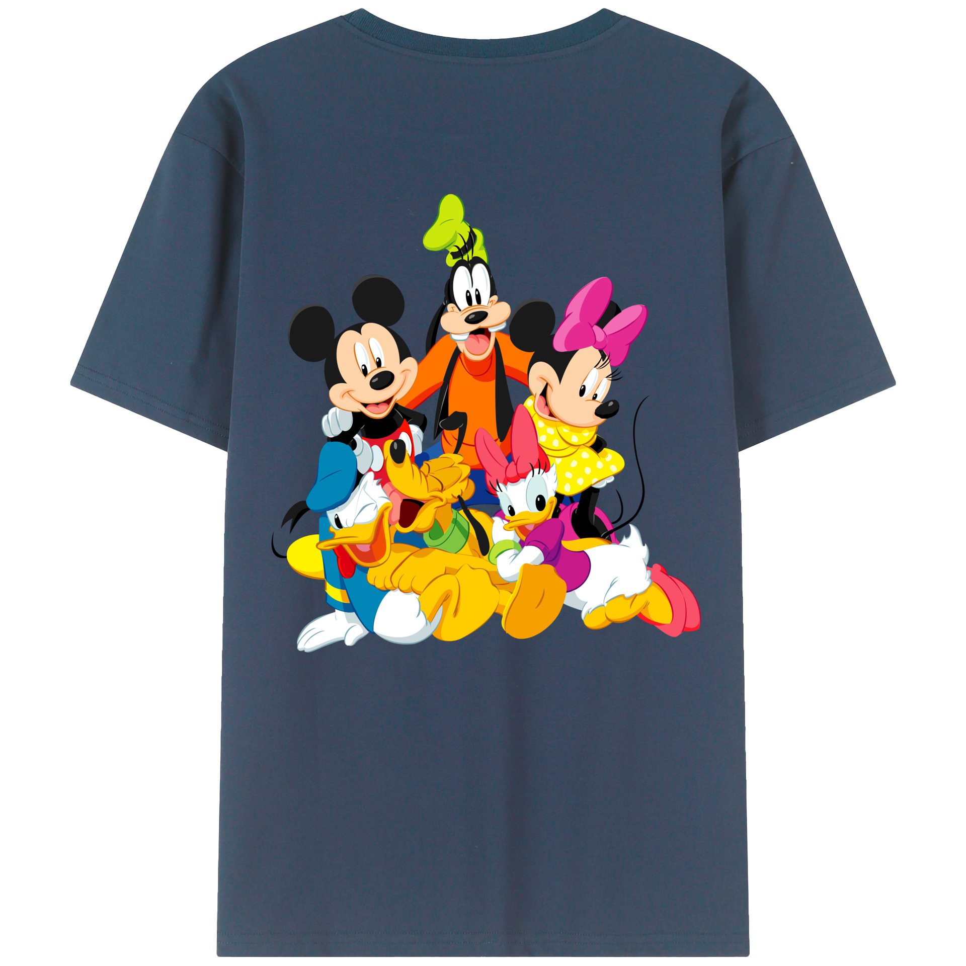 （画像用） ミッキーマウス Mickey Mouse レディース半袖Tシャツ(バックプリント)