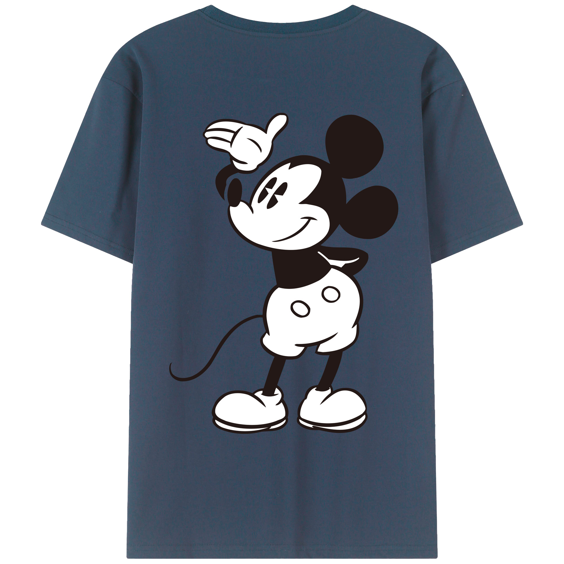 （画像用） ミッキーマウス Mickey Mouse レディース半袖Tシャツ(バックプリント)