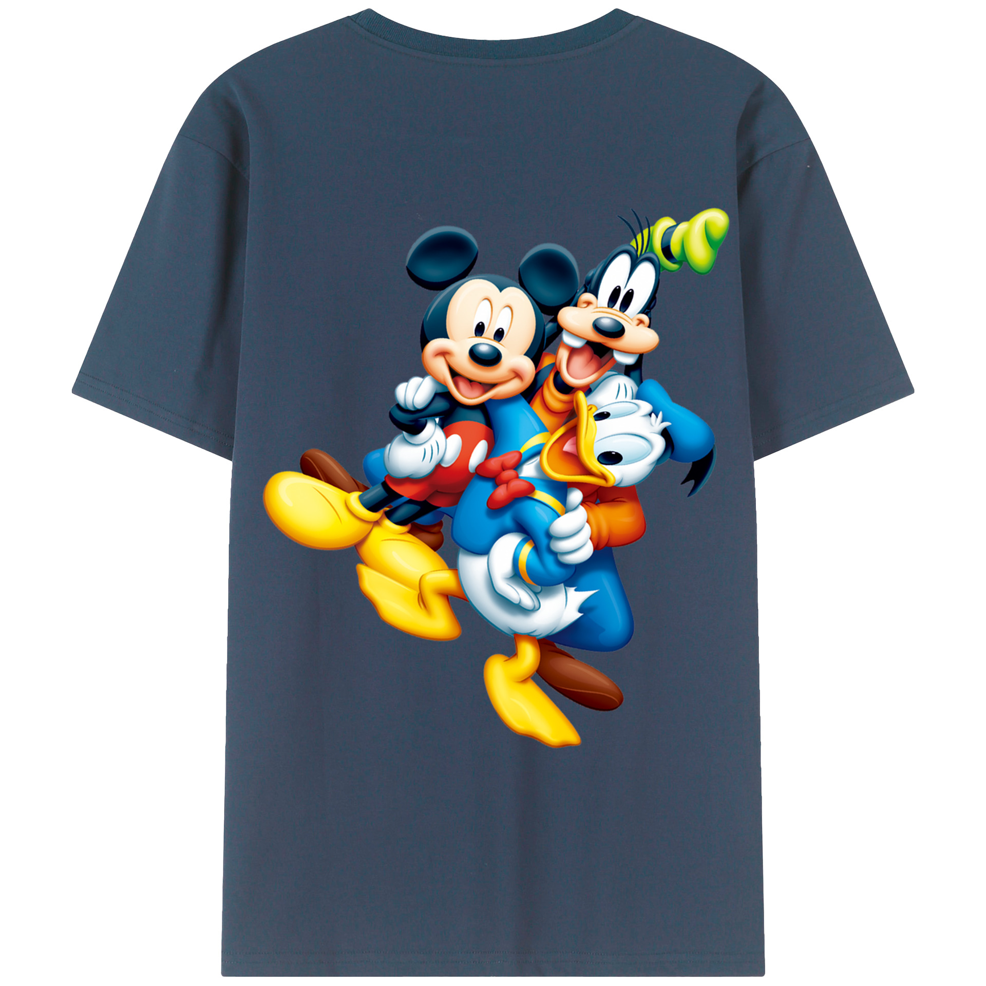 （画像用） ミッキーマウス Mickey Mouse レディース半袖Tシャツ(バックプリント)