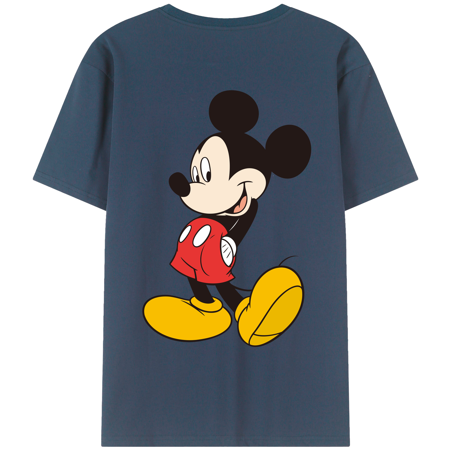 （画像用） ミッキーマウス Mickey Mouse レディース半袖Tシャツ(バックプリント)