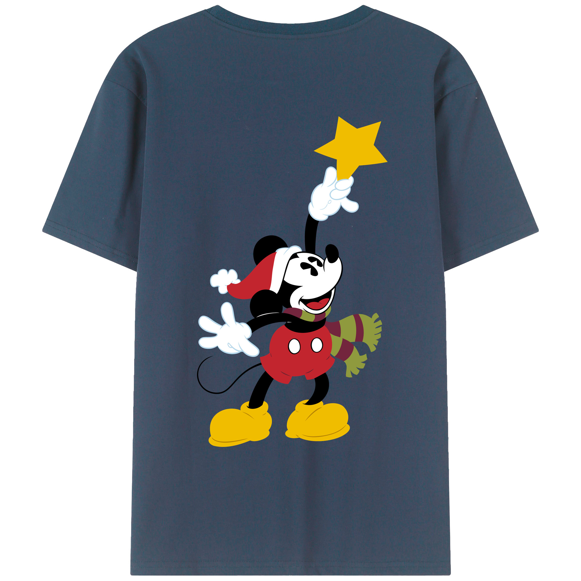 （画像用） ミッキーマウス Mickey Mouse レディース半袖Tシャツ(バックプリント)