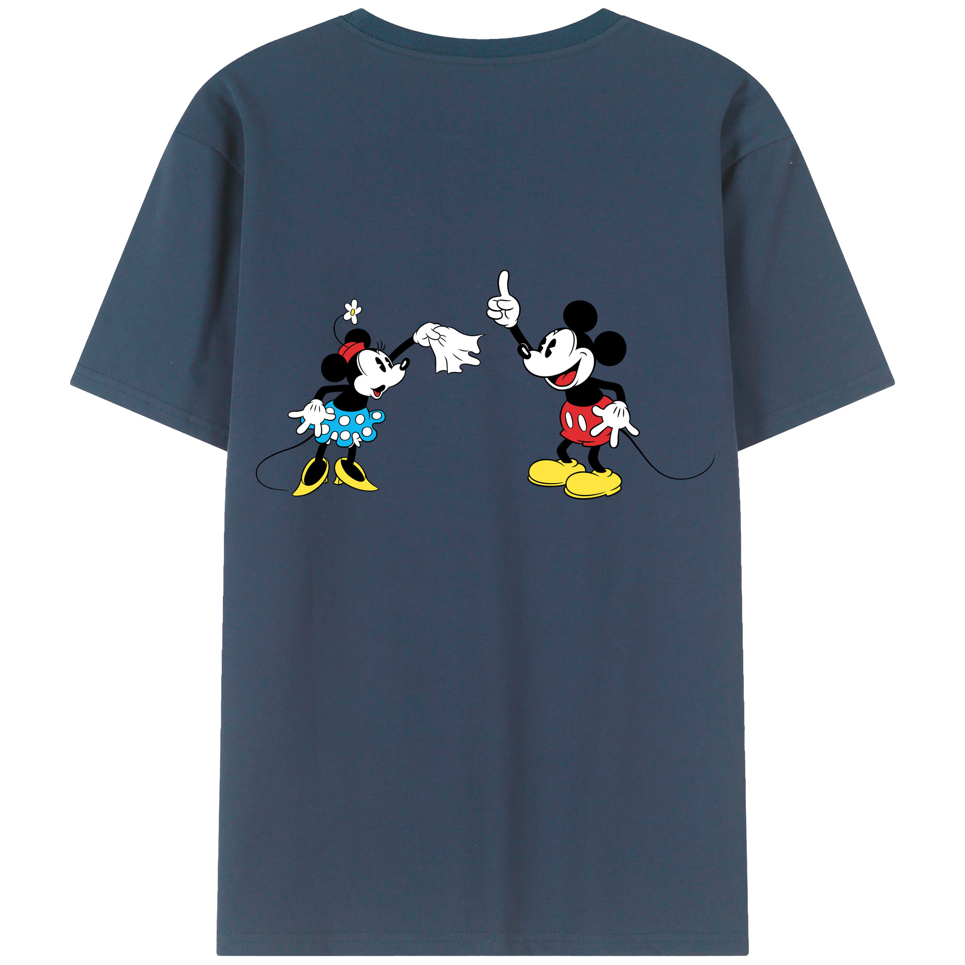（画像用） ミッキーマウス Mickey Mouse レディース半袖Tシャツ(バックプリント)