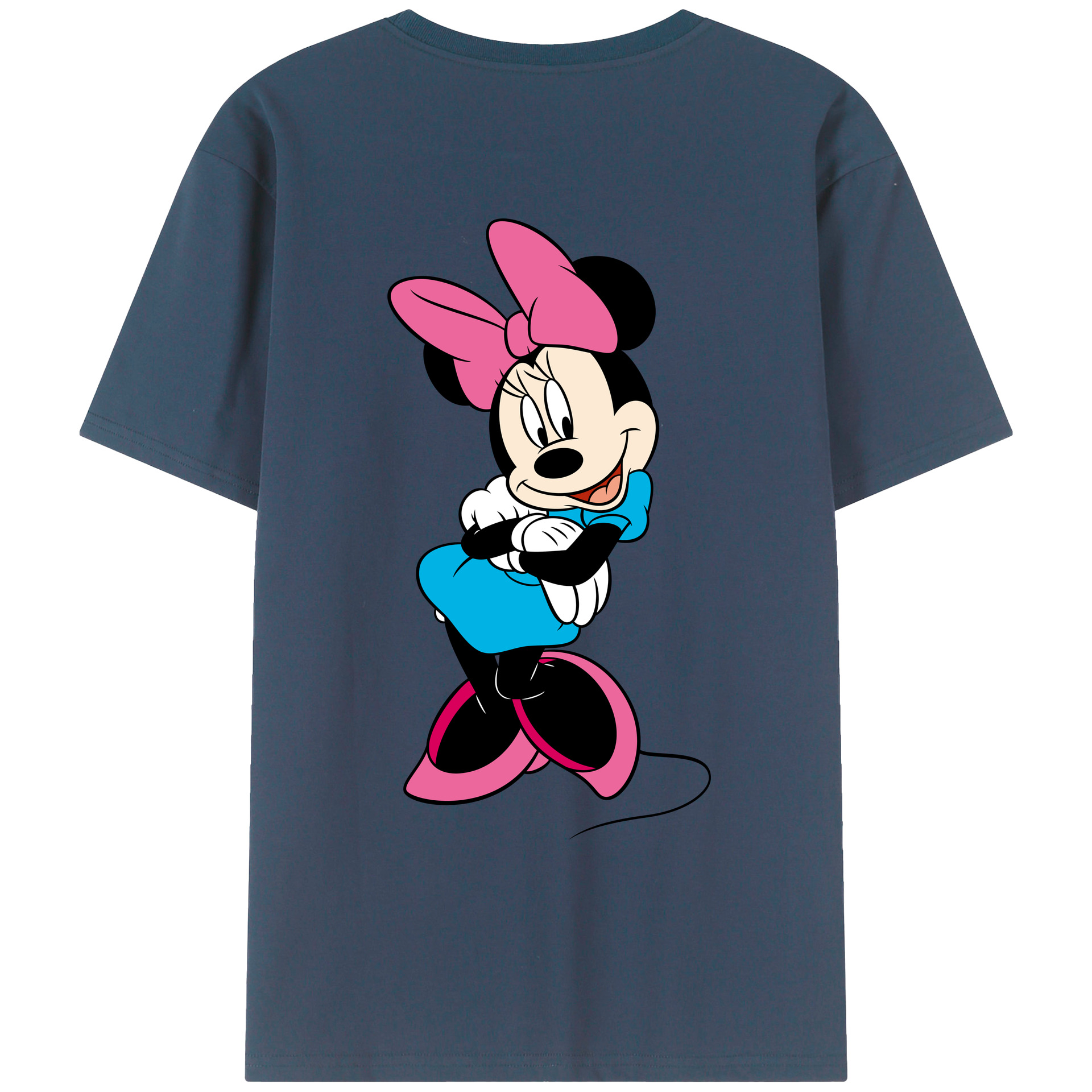 （画像用） ミッキーマウス Mickey Mouse レディース半袖Tシャツ(バックプリント)