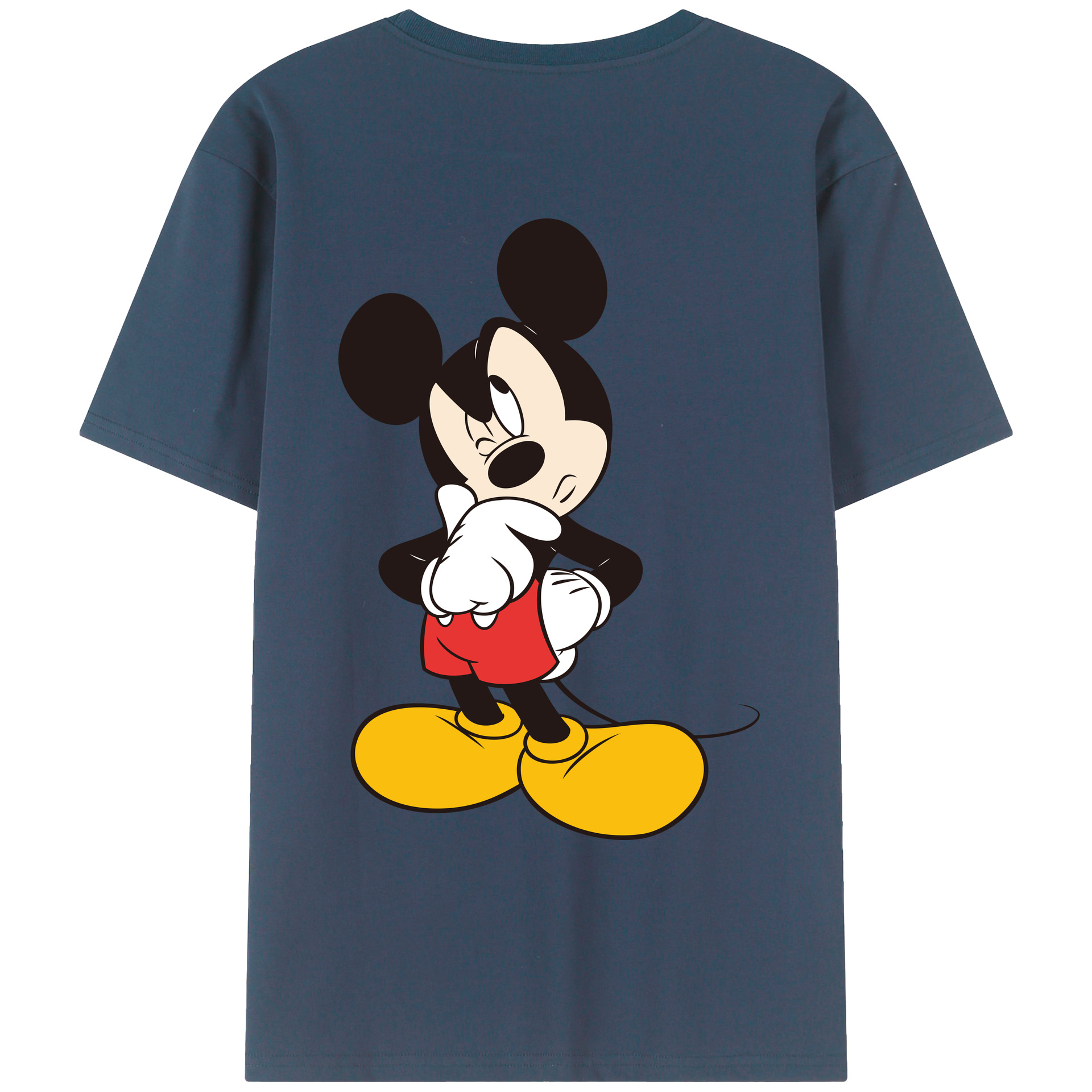 （画像用） ミッキーマウス Mickey Mouse レディース半袖Tシャツ(バックプリント)